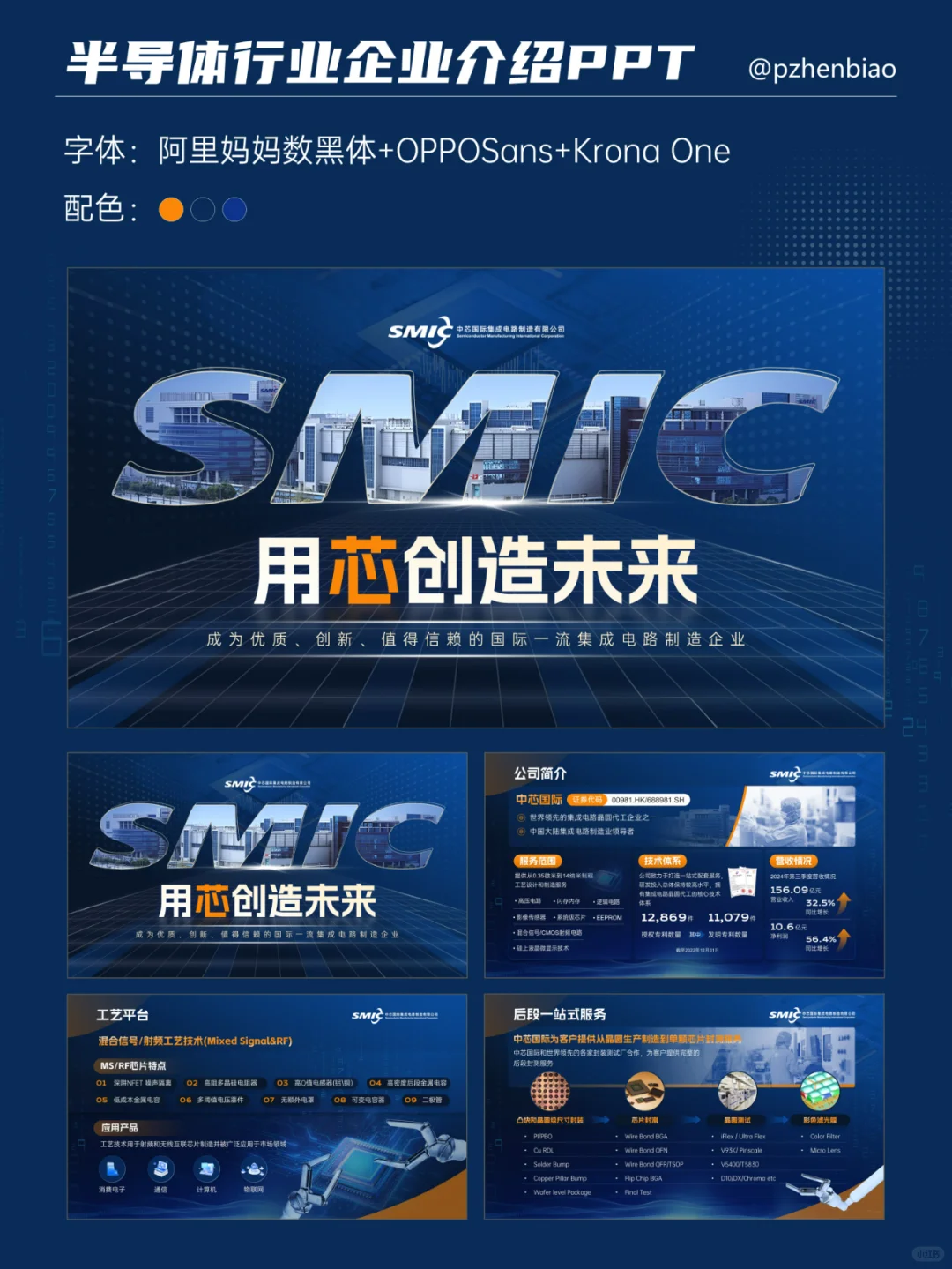 为大厂做一份蓝色系科技风企业介绍PPT