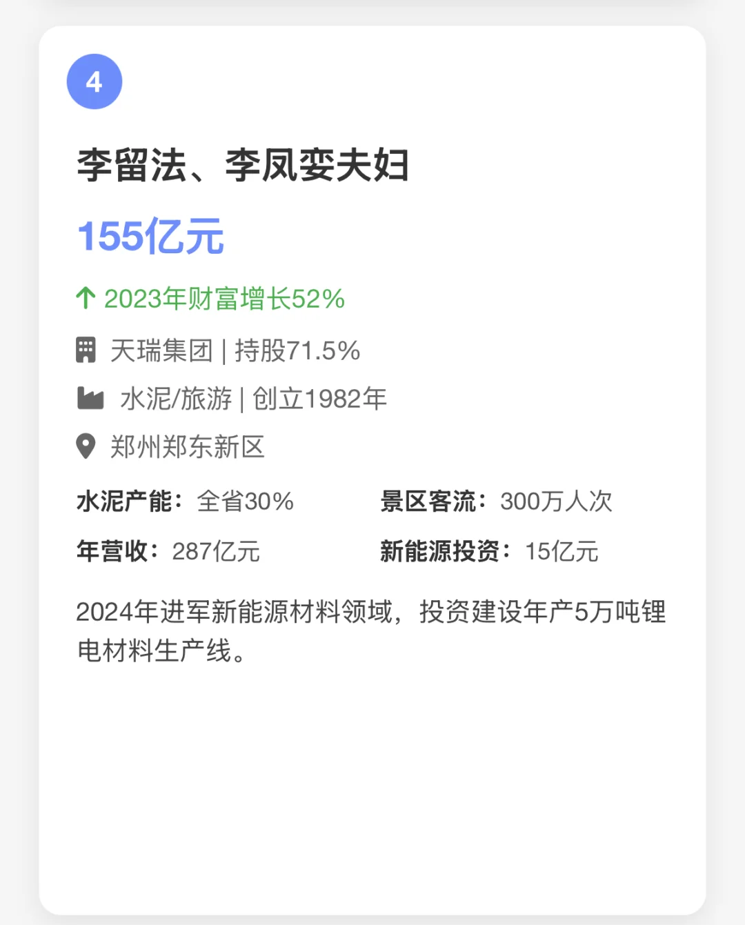 郑州十大富豪榜