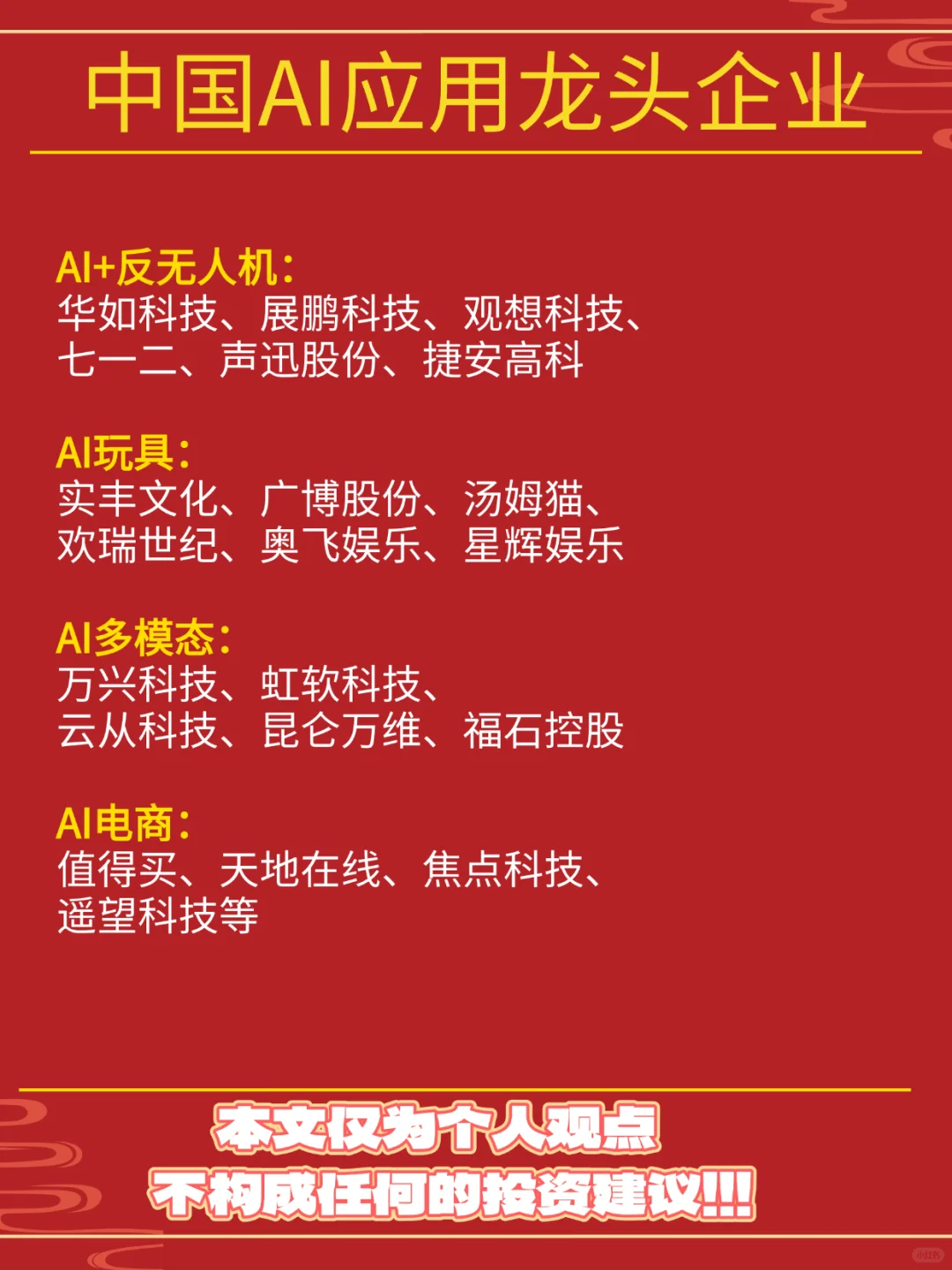 中国AI应用企业大盘点！