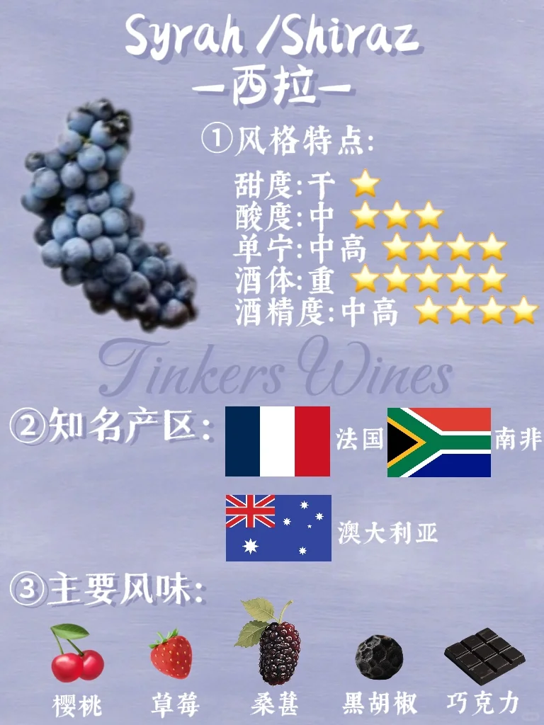 酿酒葡萄?上千种，看完这篇你就懂❗️