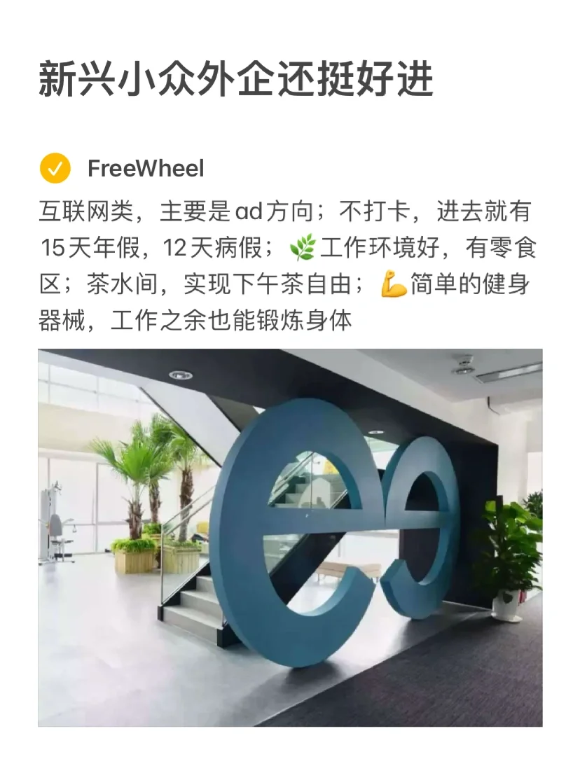 新兴小众外企真的好进nice⁉️