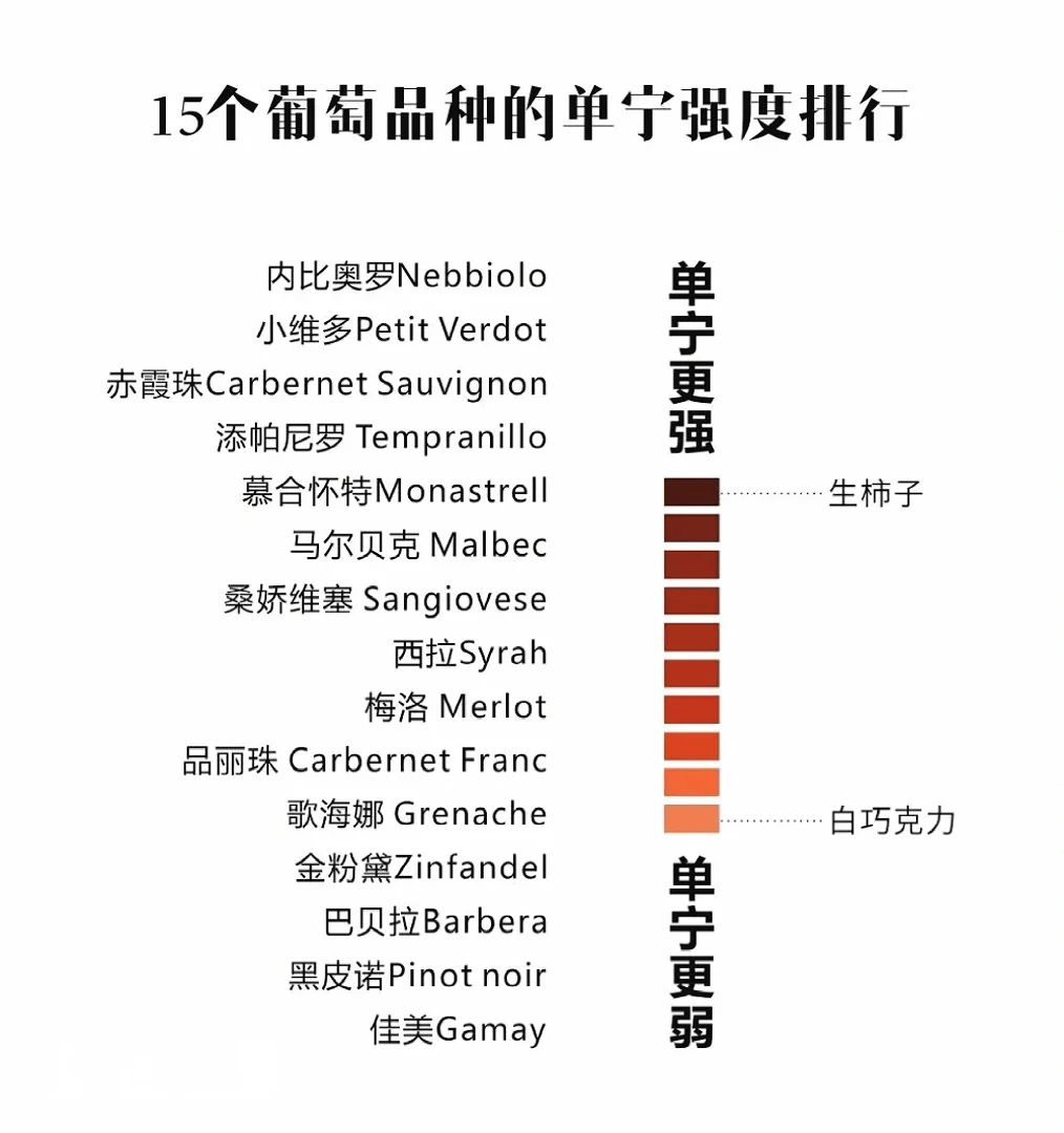 一分钟带你弄明白葡萄酒里的单宁
