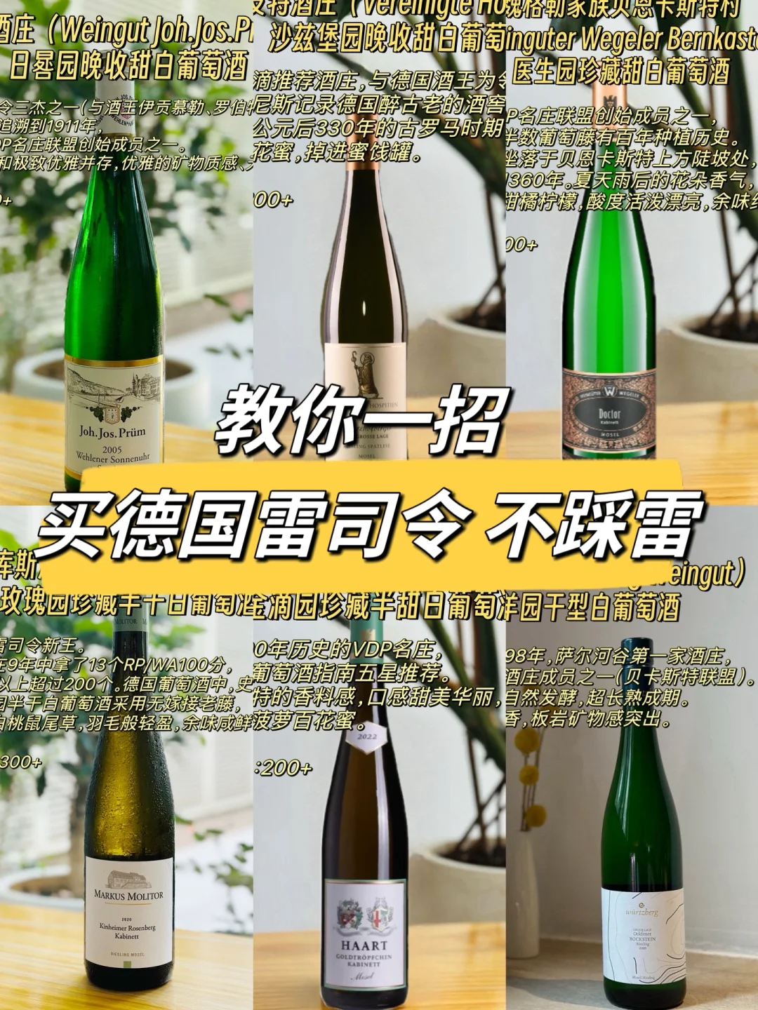 买德国雷司令 看准这六个园 不踩雷