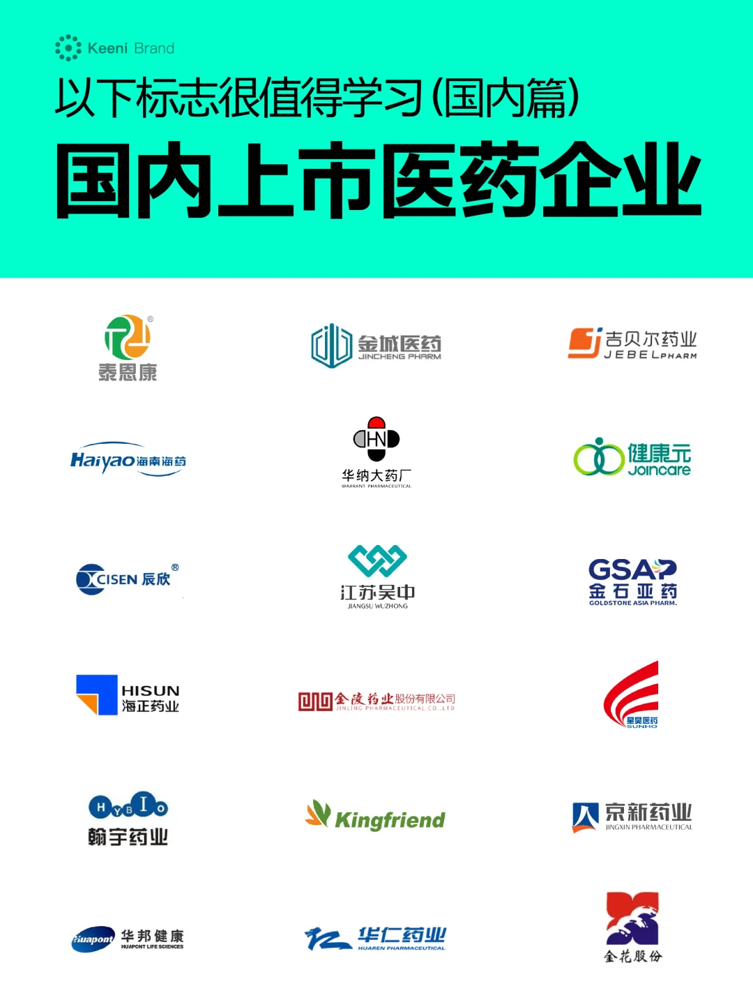 ???国内上市医药企业标志大合集