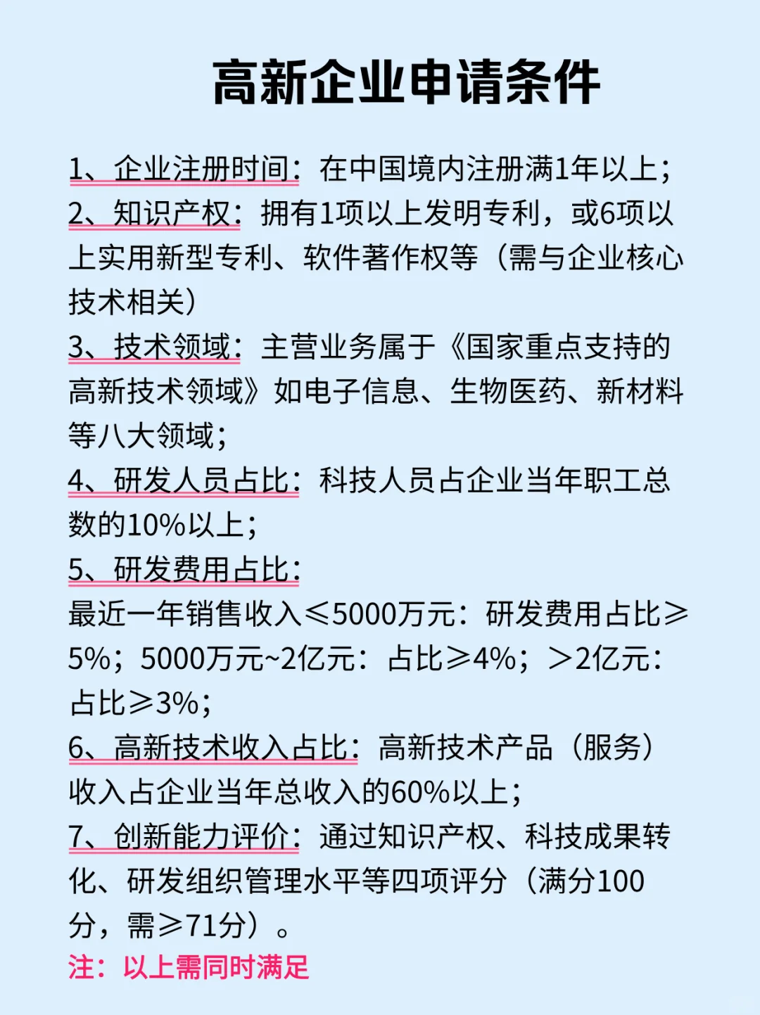 高新企业申请条件和流程，快看看你们公司满