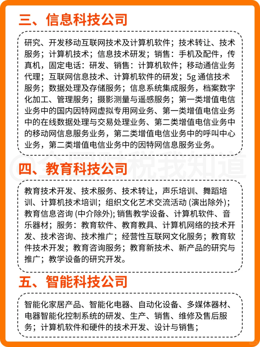 科技公司经营范围不会写？都整理在这了❗