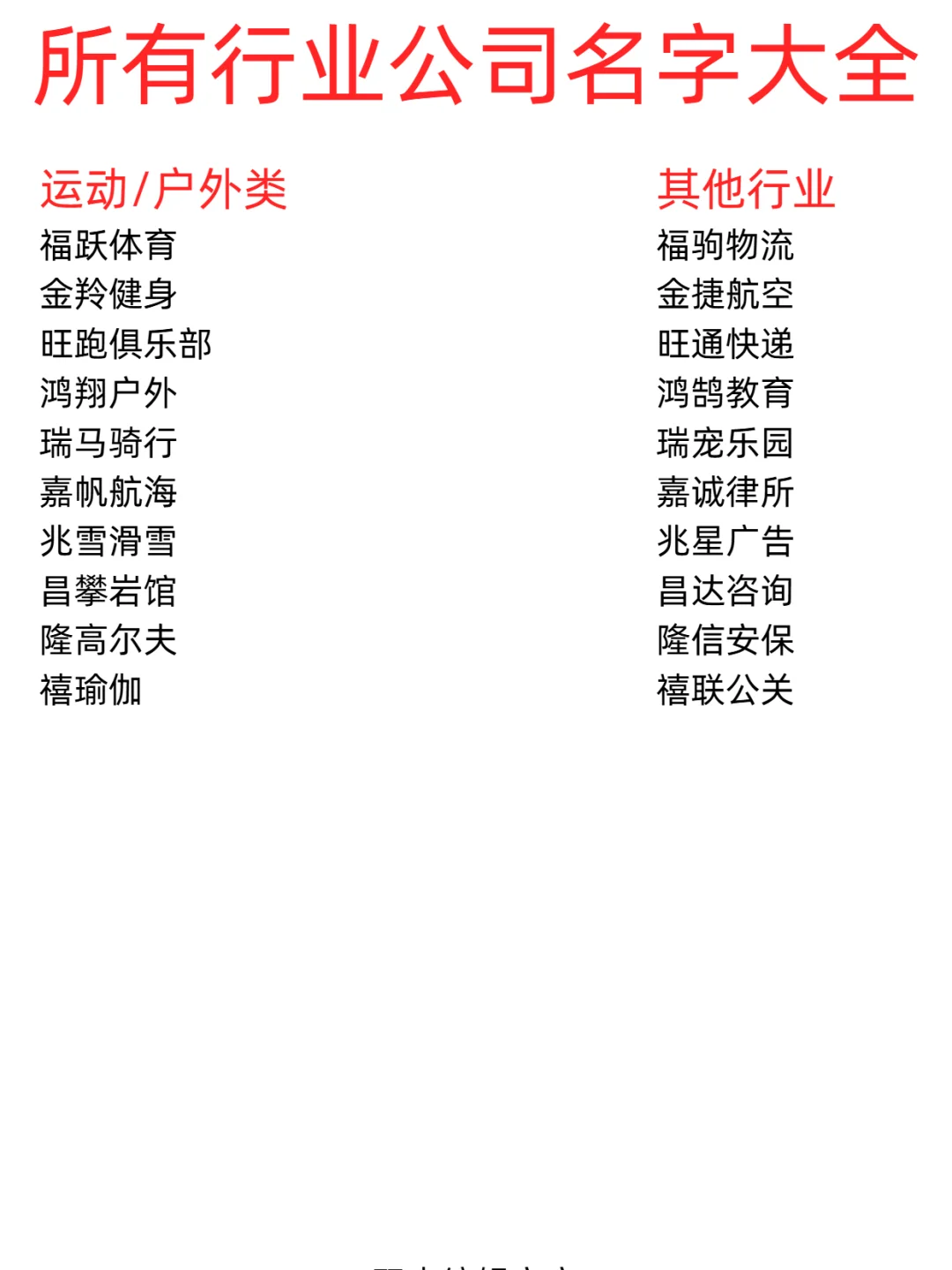 公司起名大全！100个高级又旺气的名字?