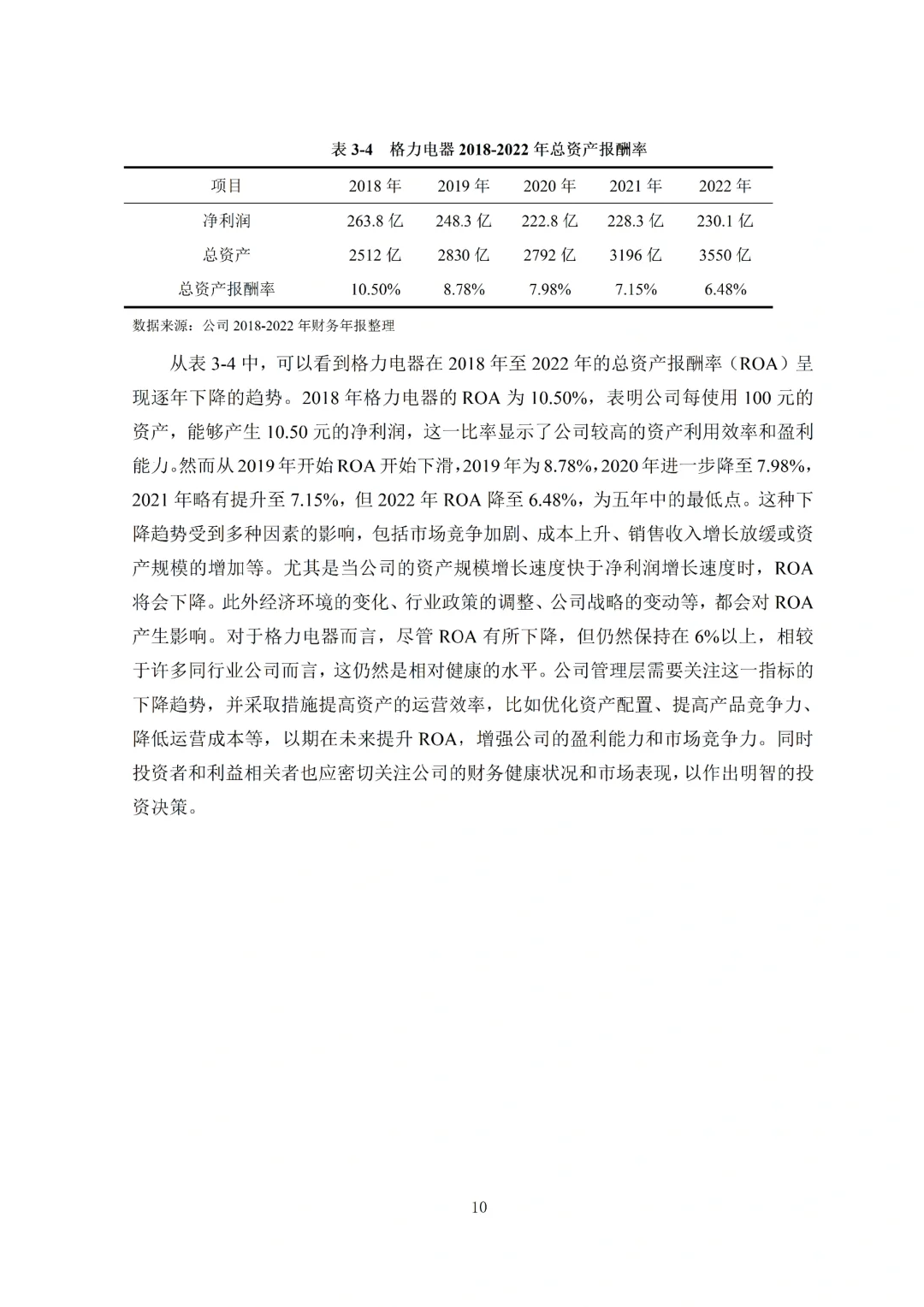 导师夸的盈利能力分析论文