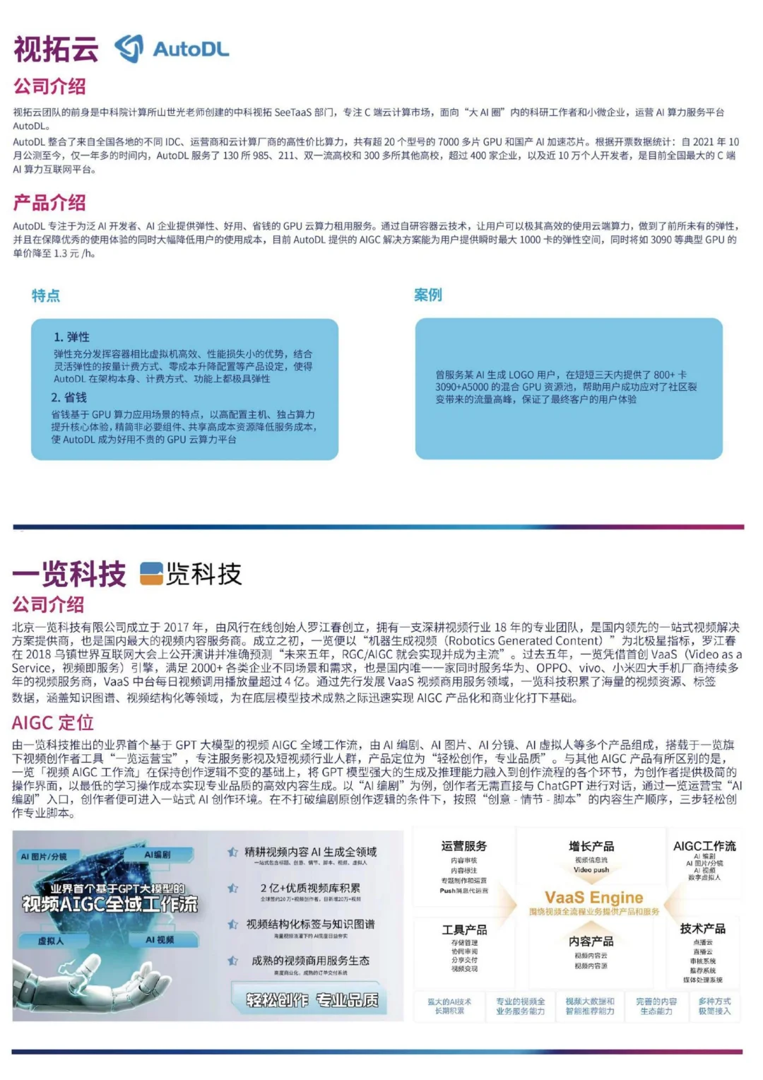 ?中国 AIGC 产业代表企业