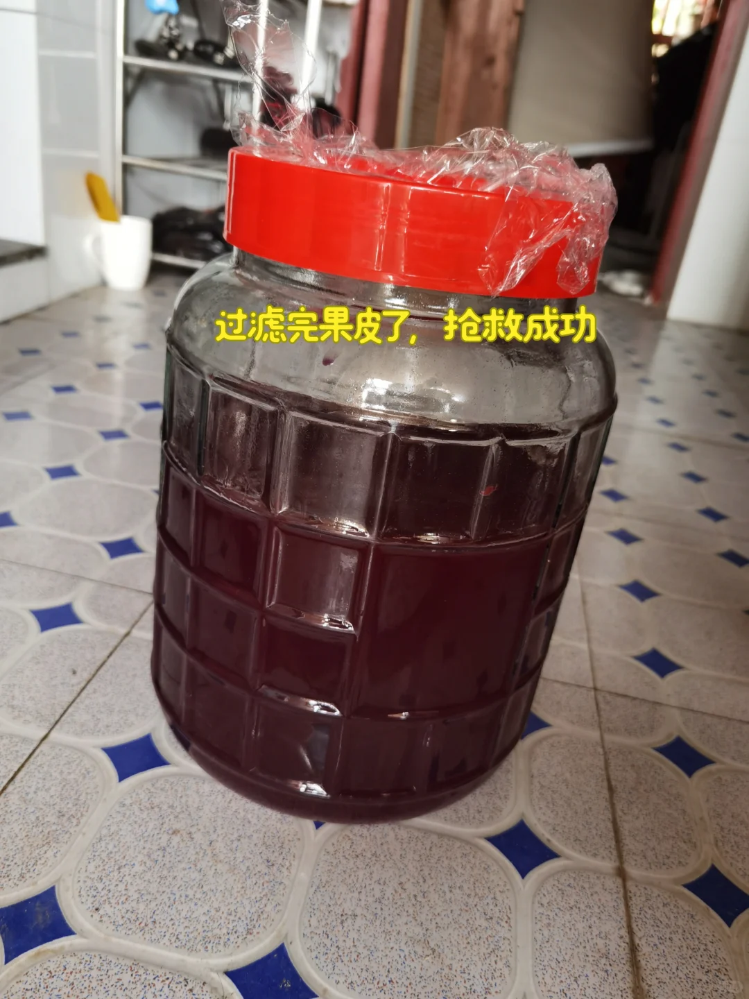 关于我自制葡萄酒，长白色漂浮物后的抢救