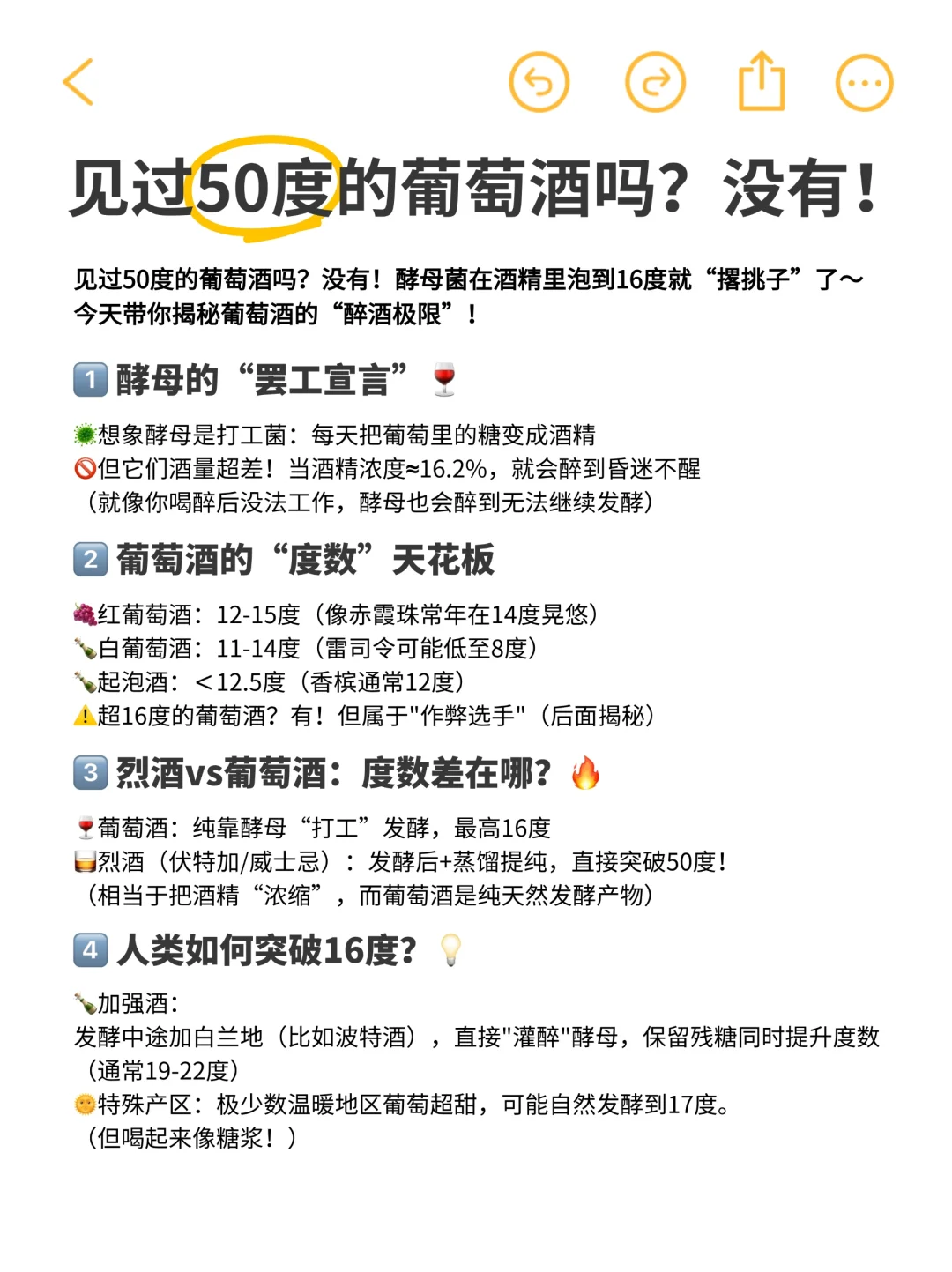 小白速进!?葡萄酒为啥没有50度?