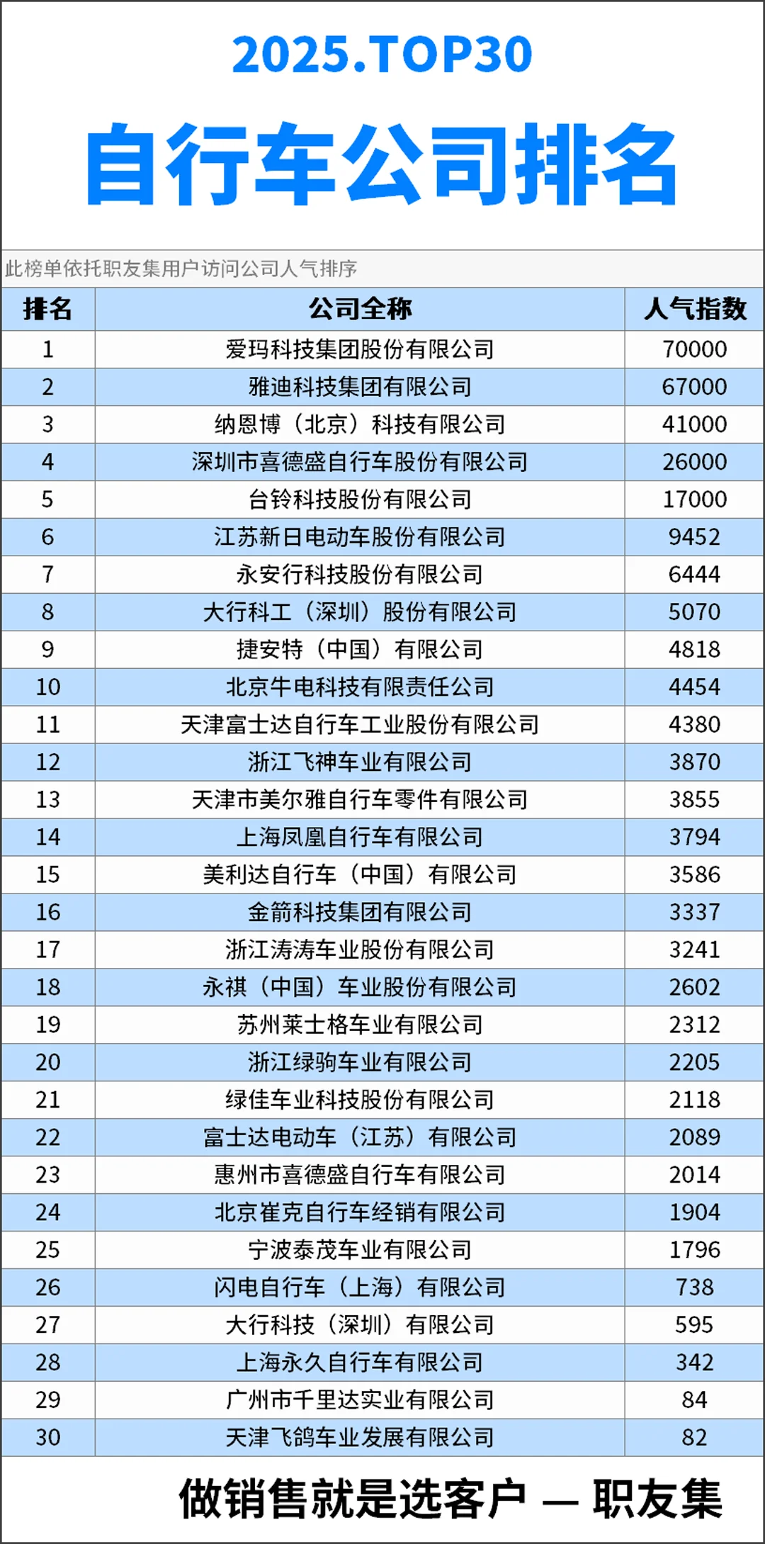 2025年中国自行车公司排行榜