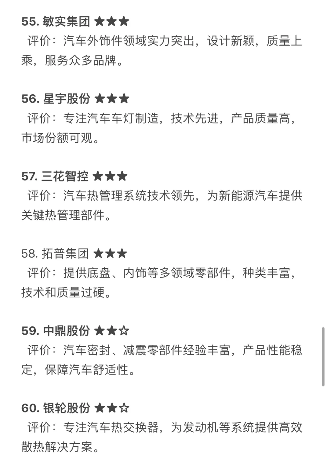 汽车行业Tier1类推荐就业企业汇总,求职干货