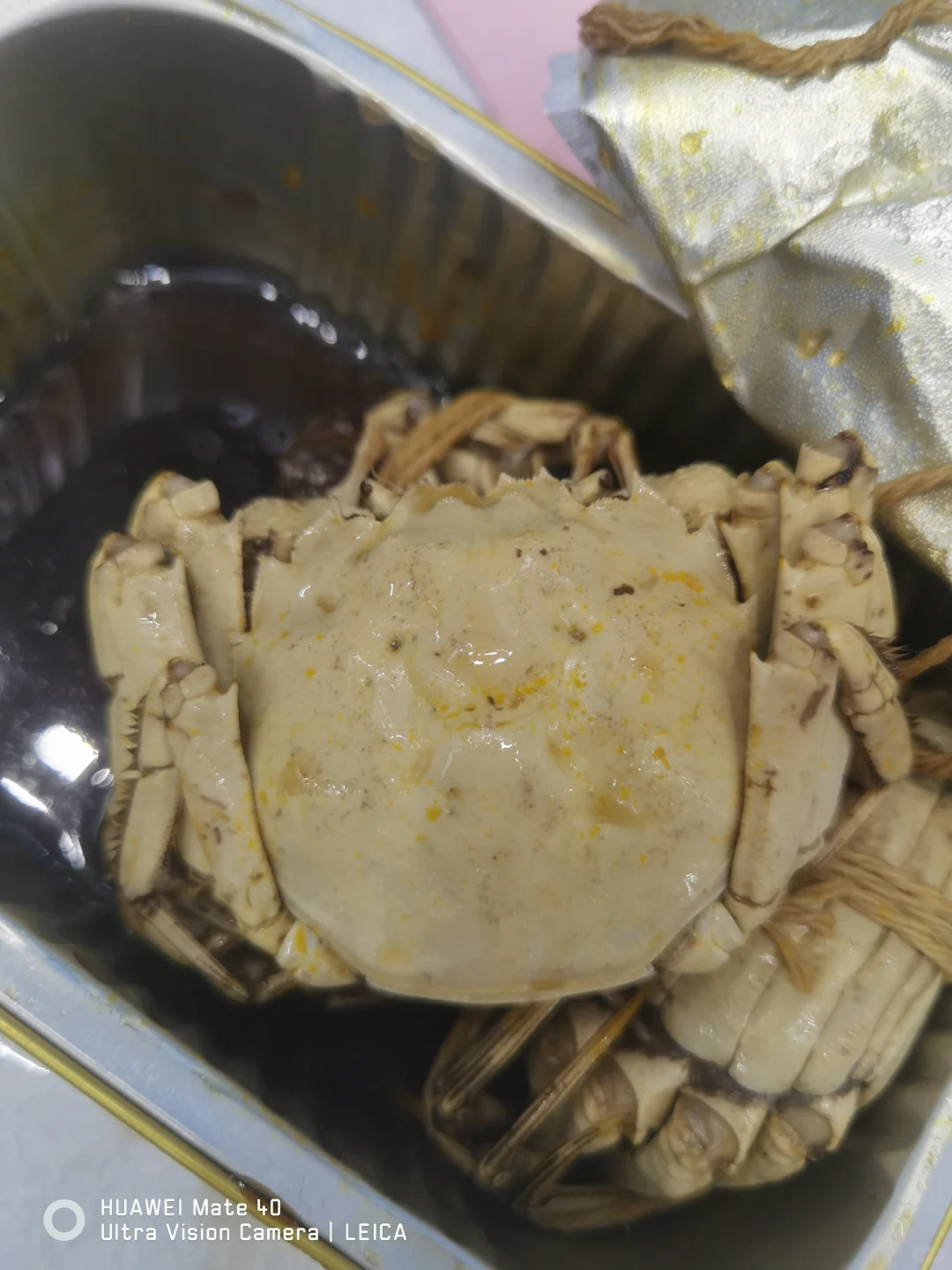 深圳渔博会上收到的醉蟹,白玉蟹醉蟹!