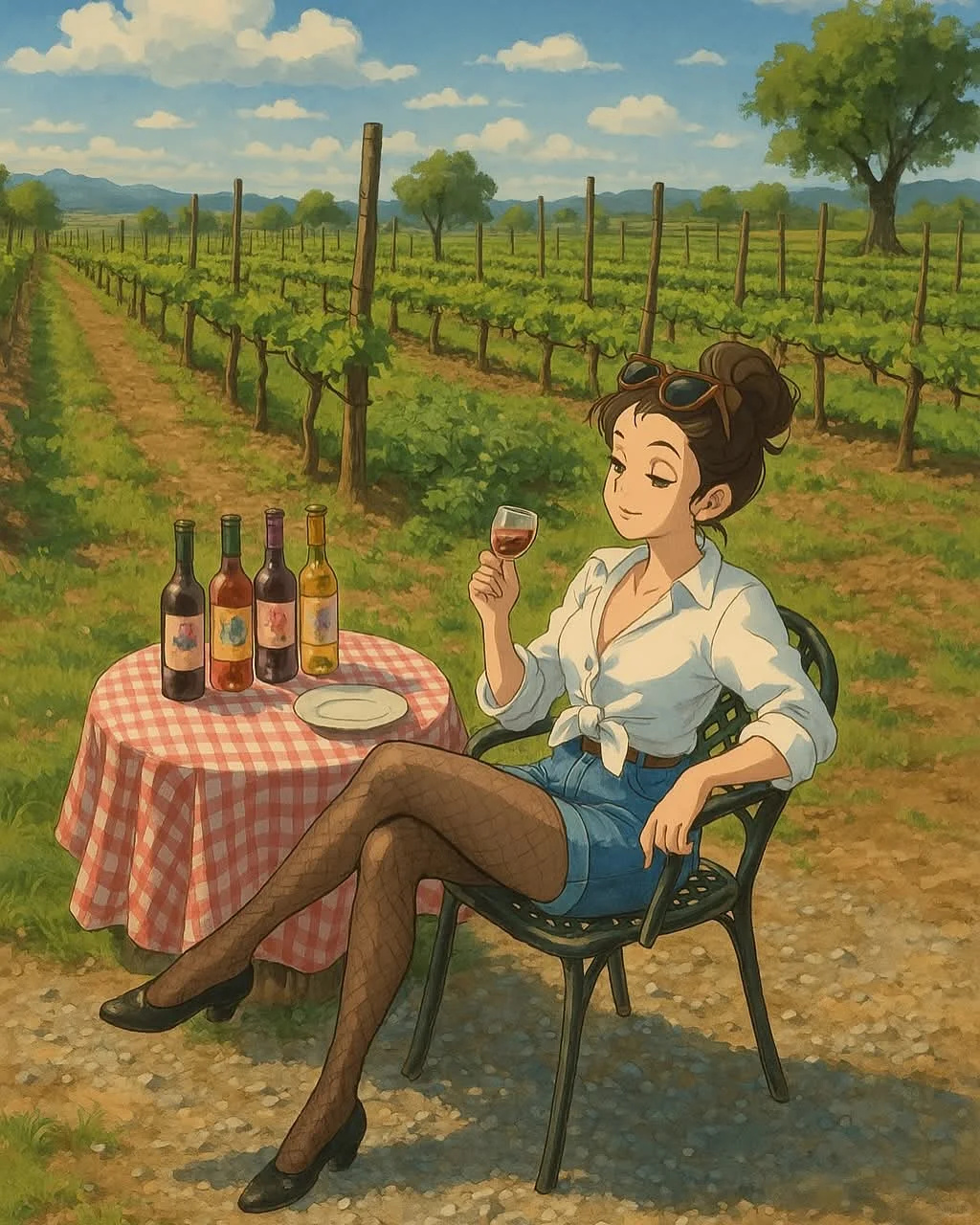 Ghibli-style葡萄酒风格太好看了