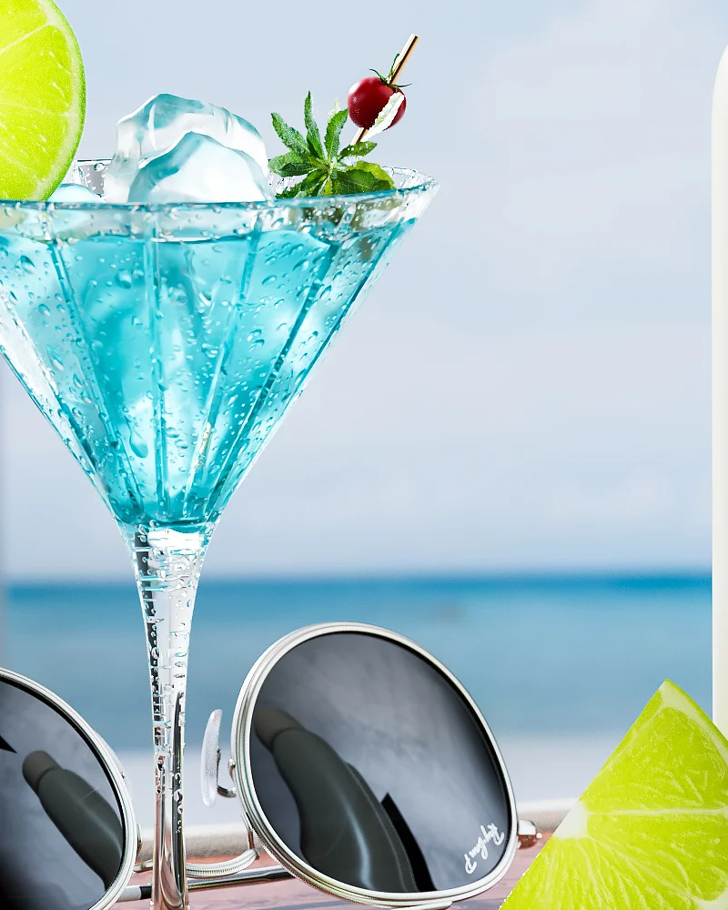 渲着渲着想来一口鸡尾酒了。C4D渲染怎么样