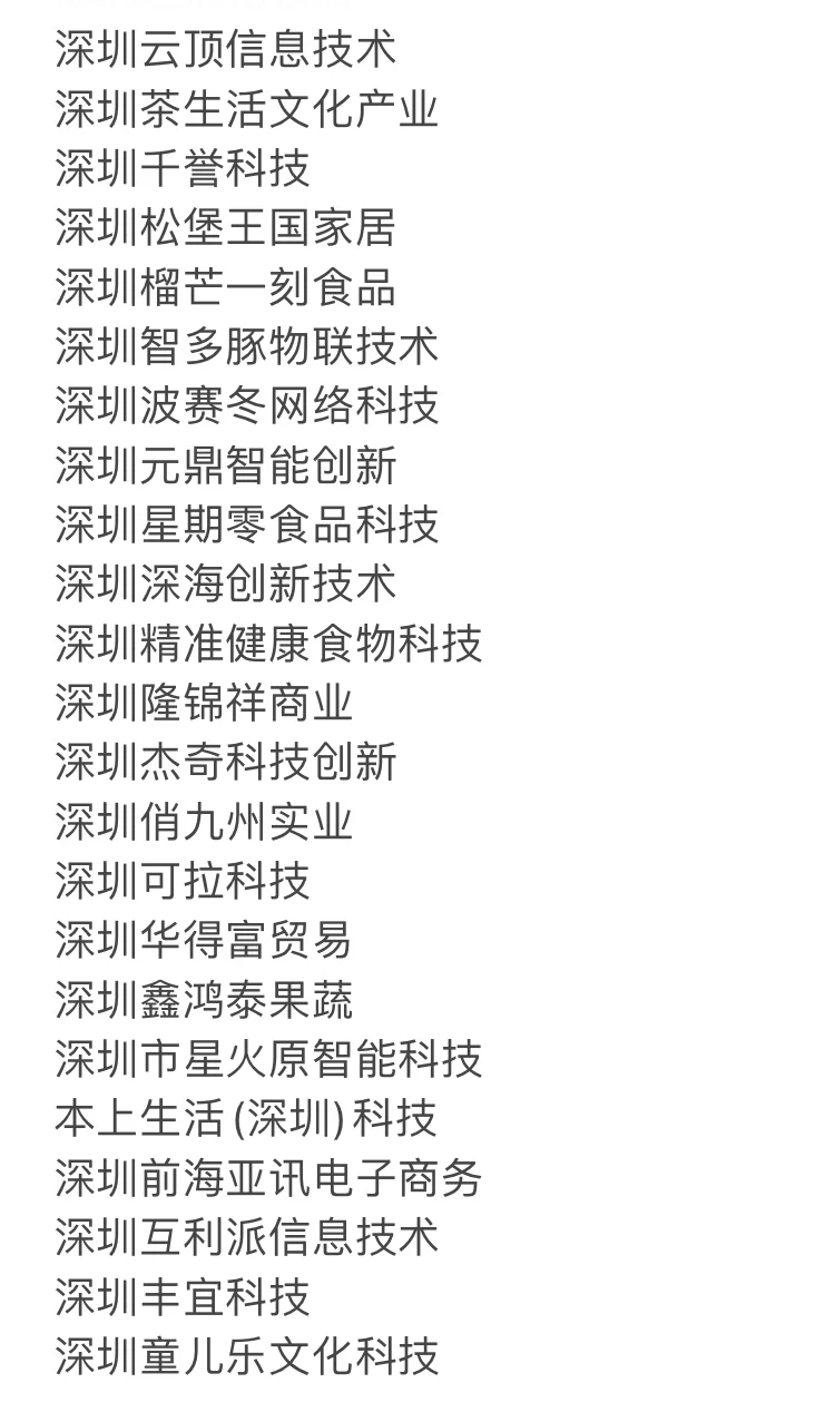 深圳值得去的中小企业