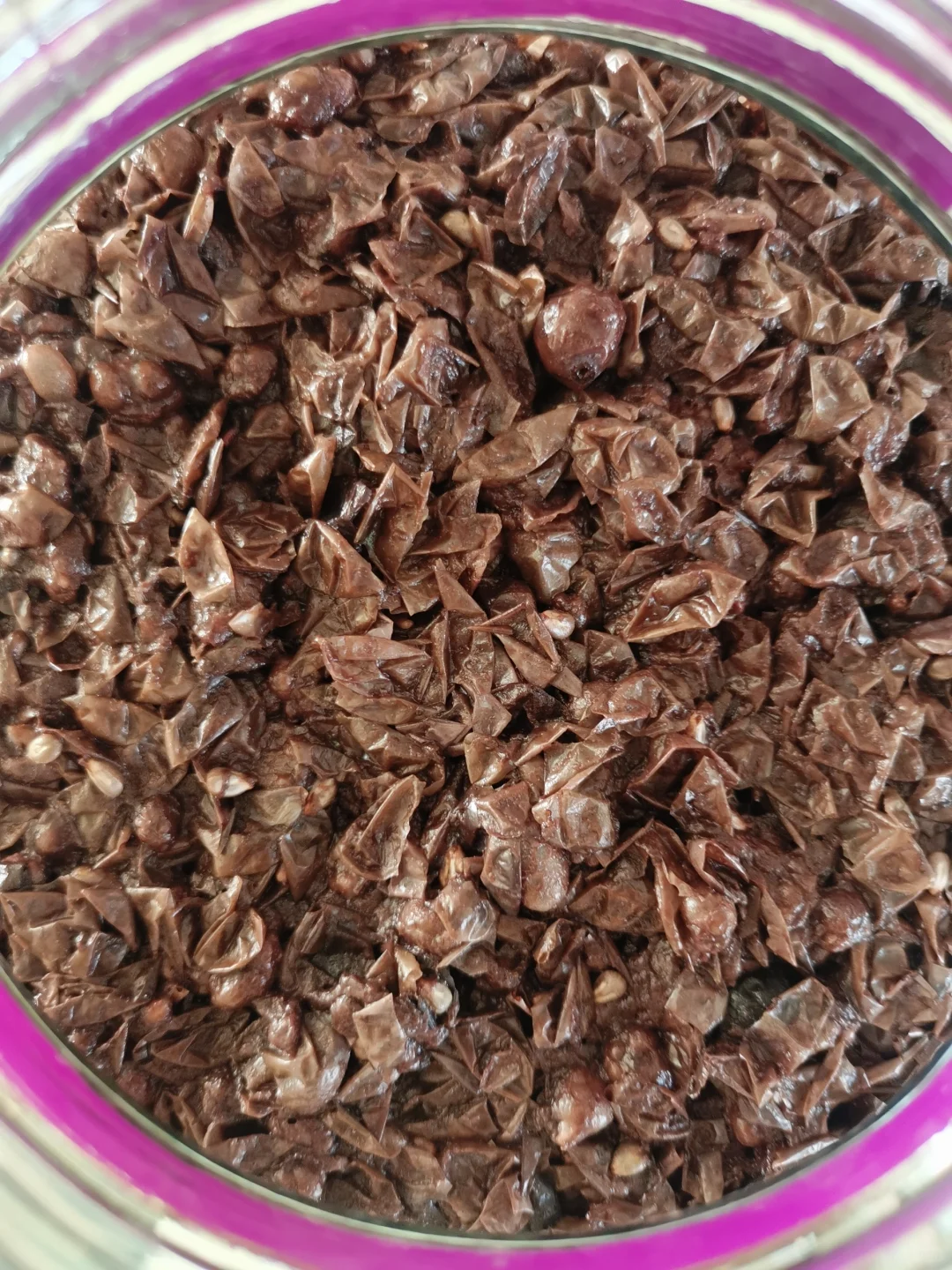 第十天气泡减少，变为暗红色，想喝一口