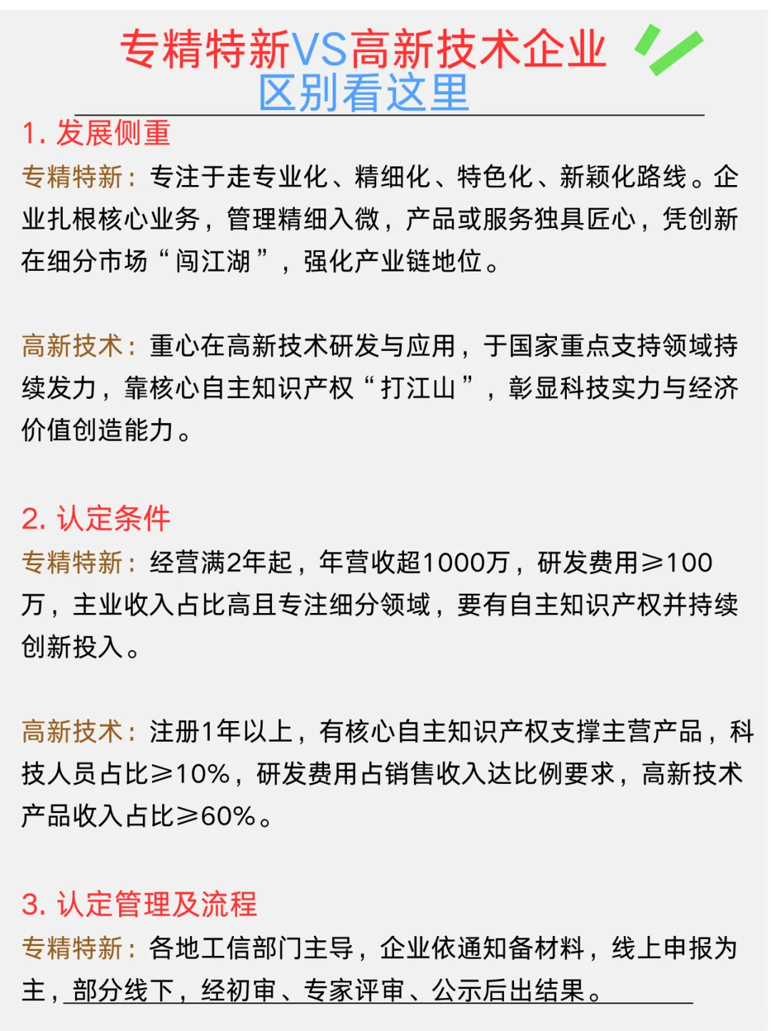 专精特新VS高新技术企业区别看这里?
