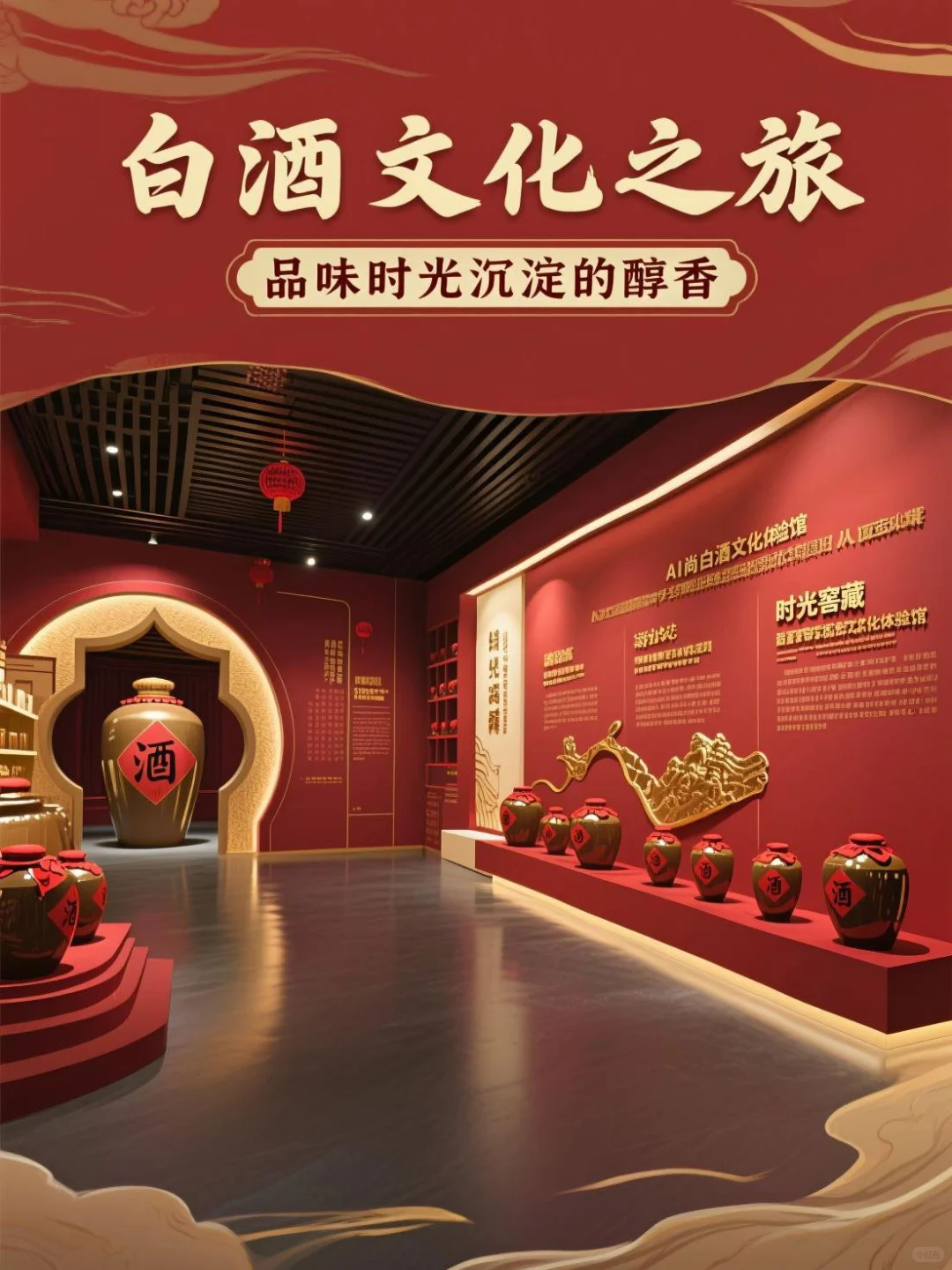 一座沉浸式酒文化体验馆的时空酿造之旅！