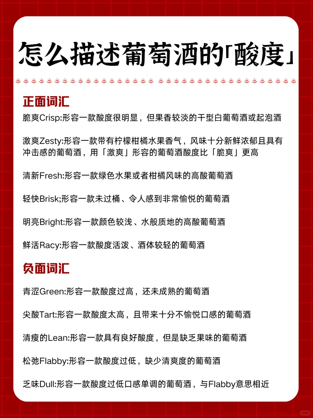 3️⃣分钟学会一个葡萄酒知识｜酸度