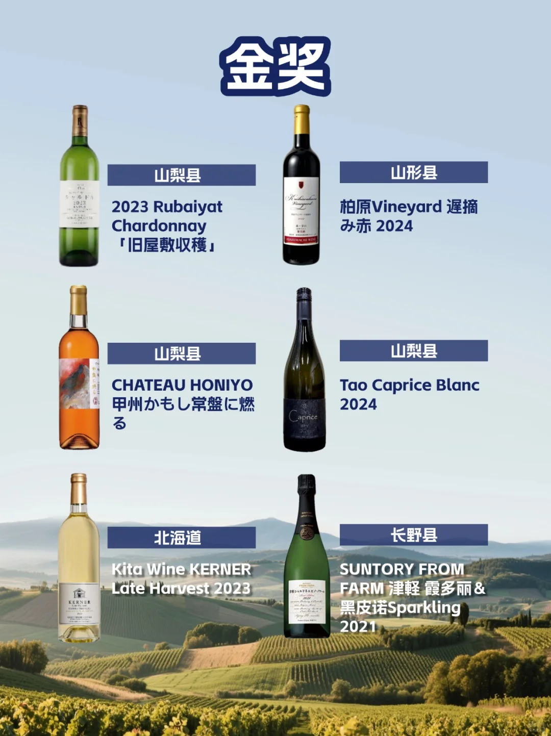 ?2025日本葡萄酒大赛结果出炉！