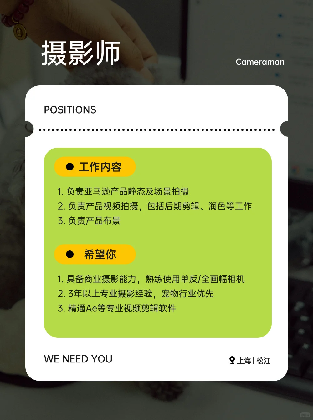 # 【宠物工贸一体公司 - 跨境电商】诚邀热爱