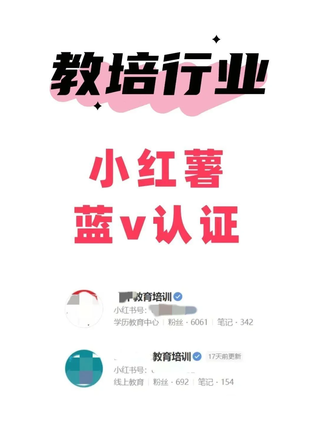 教培行业如何认证小红书蓝v企业号❓