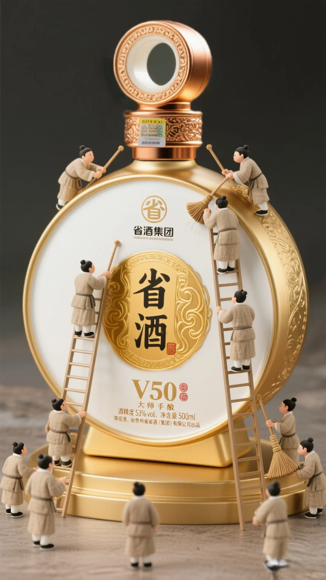 微型古人打扫！省酒V50豆包“提示词”口令