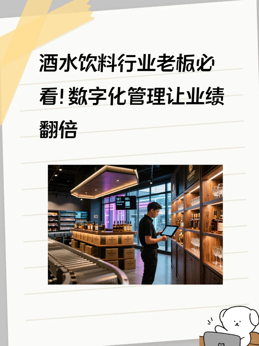 酒水饮料行业老板必看！数字化管理让业绩翻