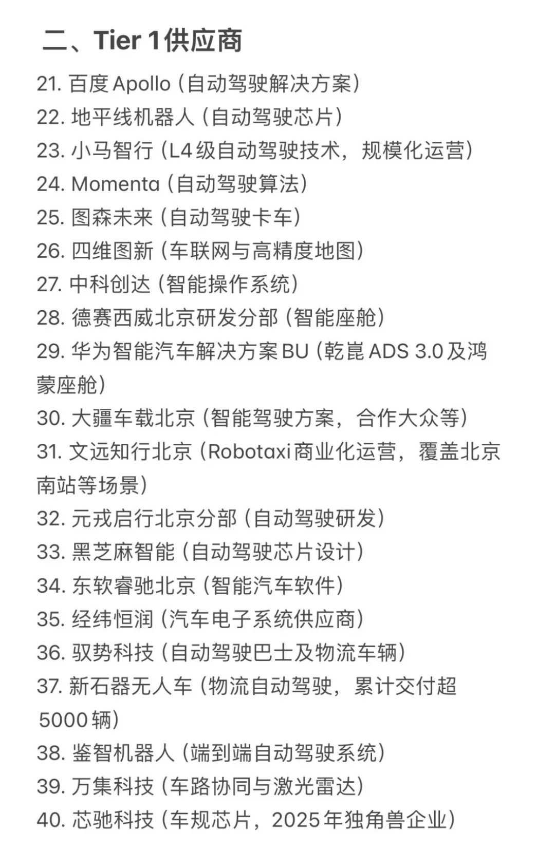 2025年北京汽车行业运营公司清单