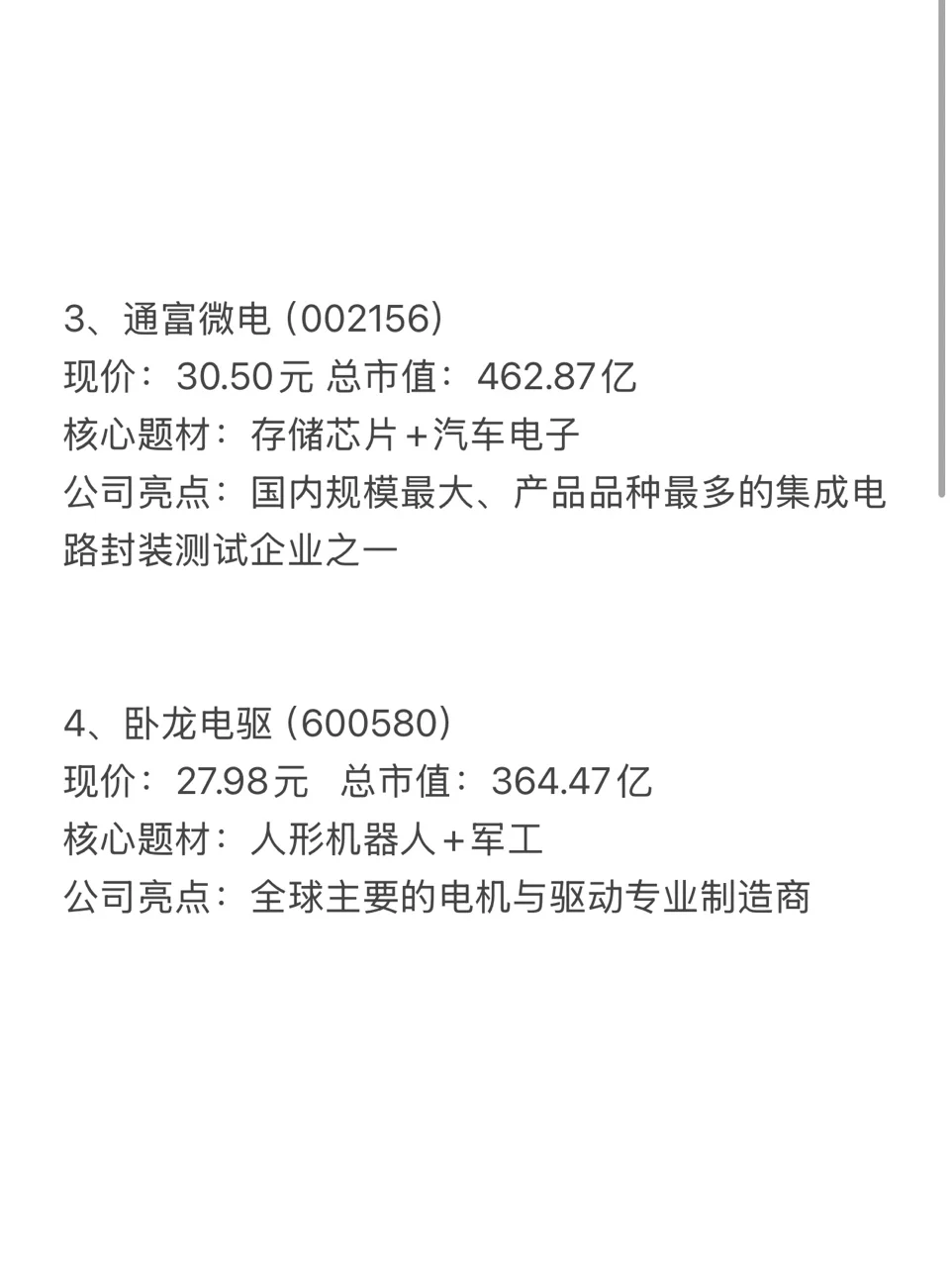 未来我看好的10只潜力谷(名单)