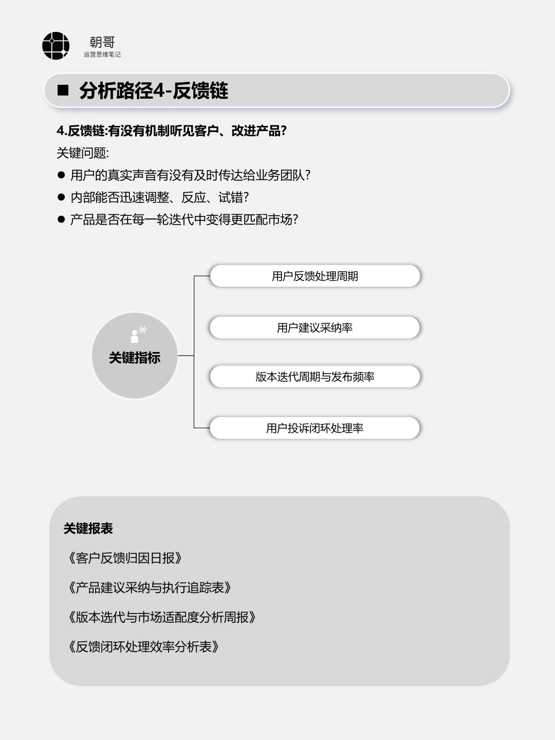 经营分析报告，不是流水账，重要是路径分析