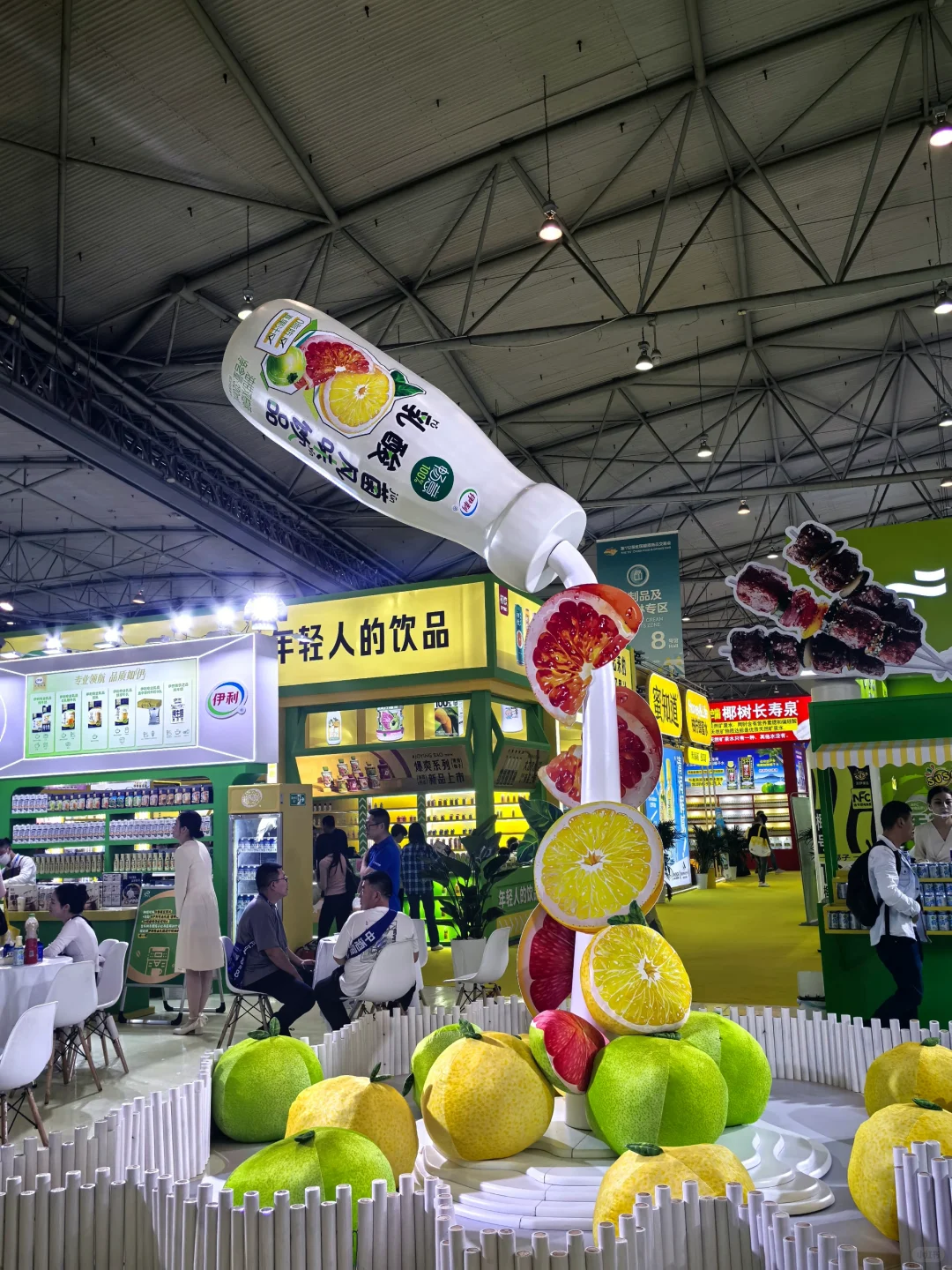 来了！展会打卡，水果展台