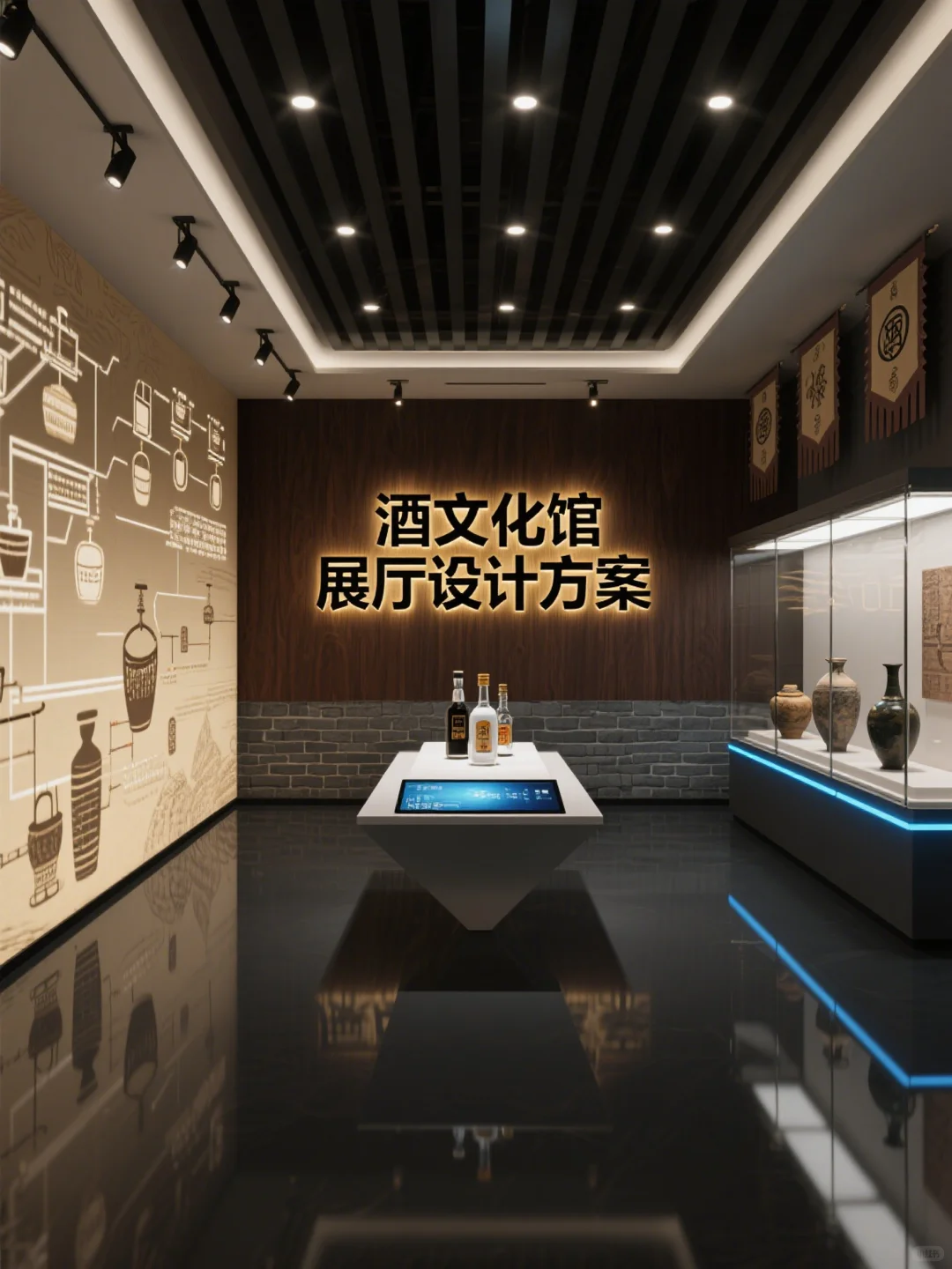 做酒文化馆？直接参考设计方案！