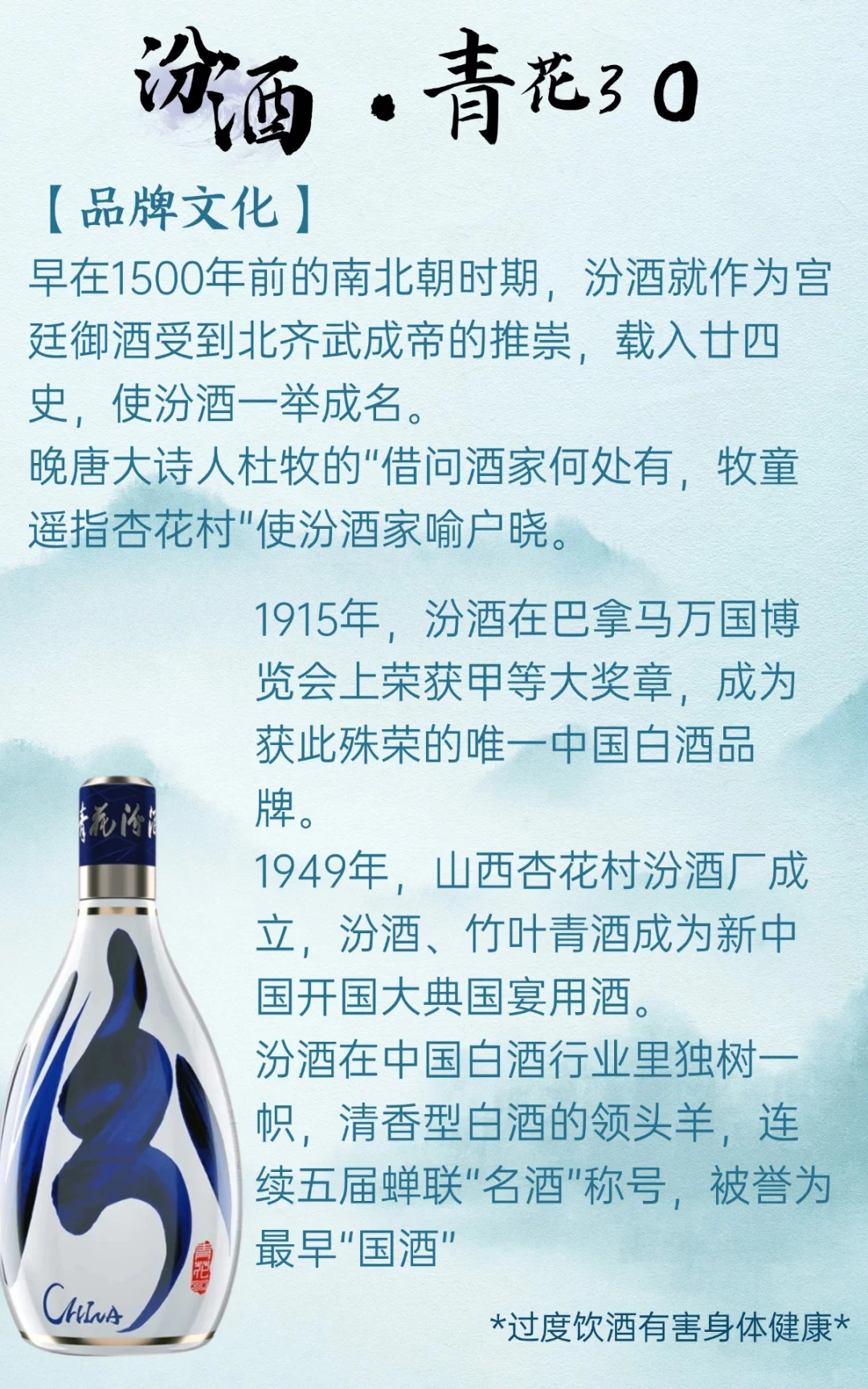 每天认识一款酒｜汾酒・青花 30
