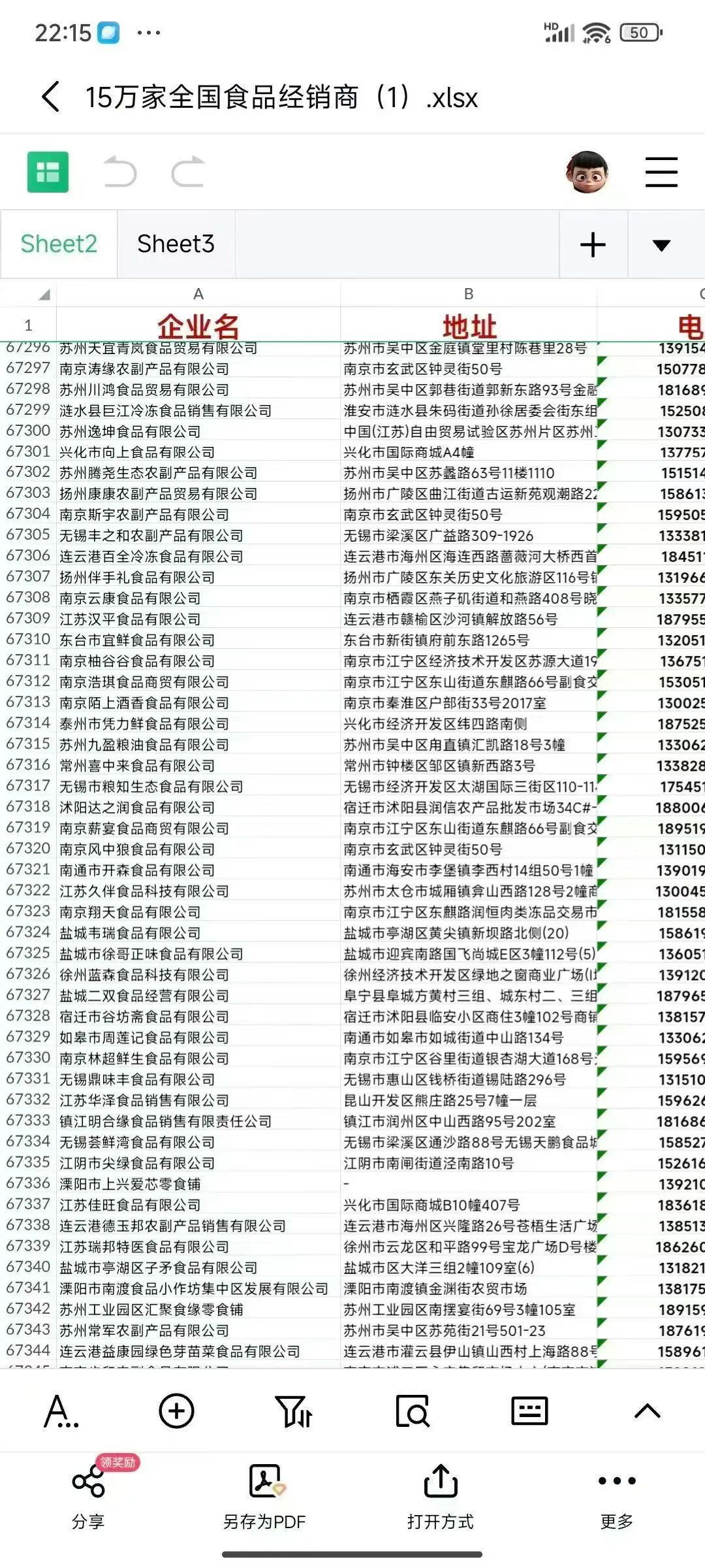 食品经销商批发商（新）