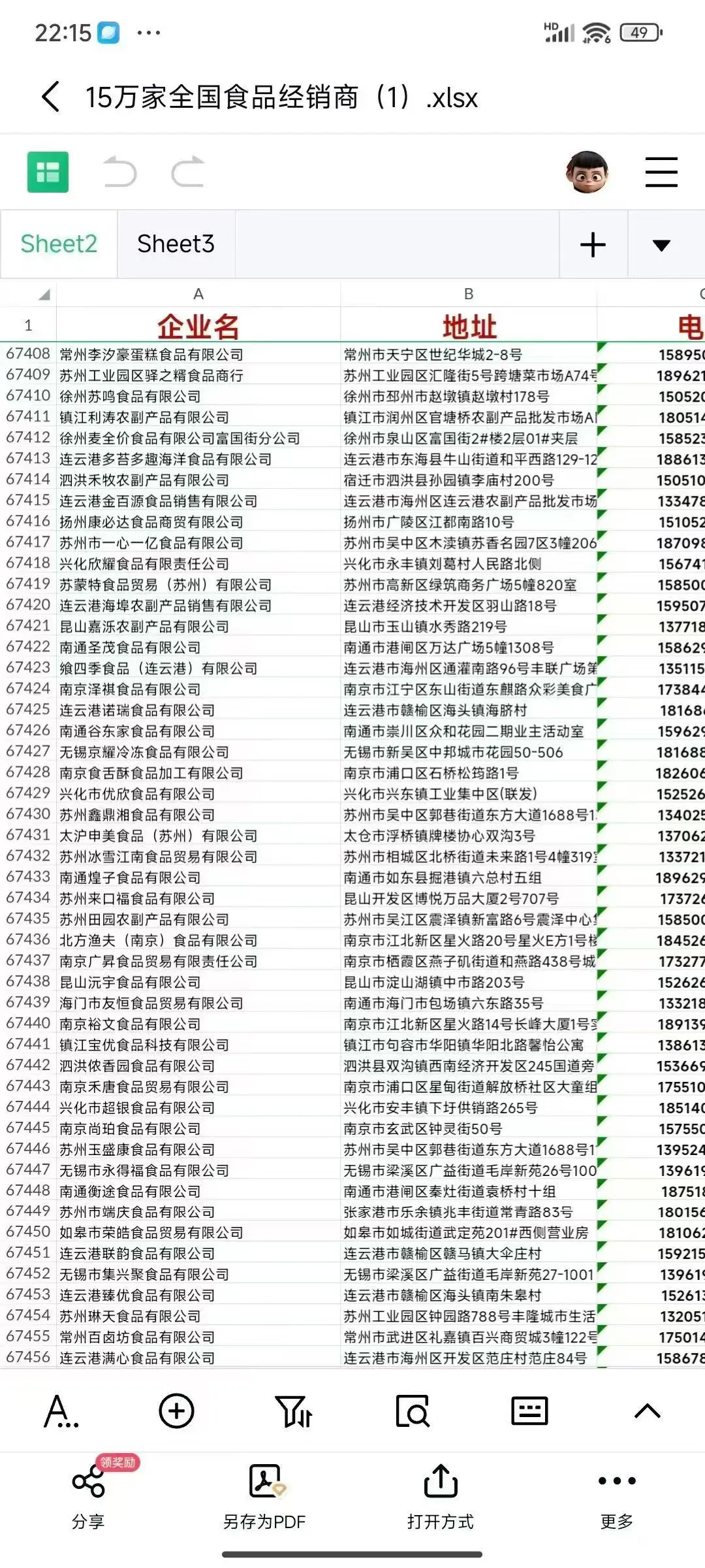 食品经销商批发商（新）