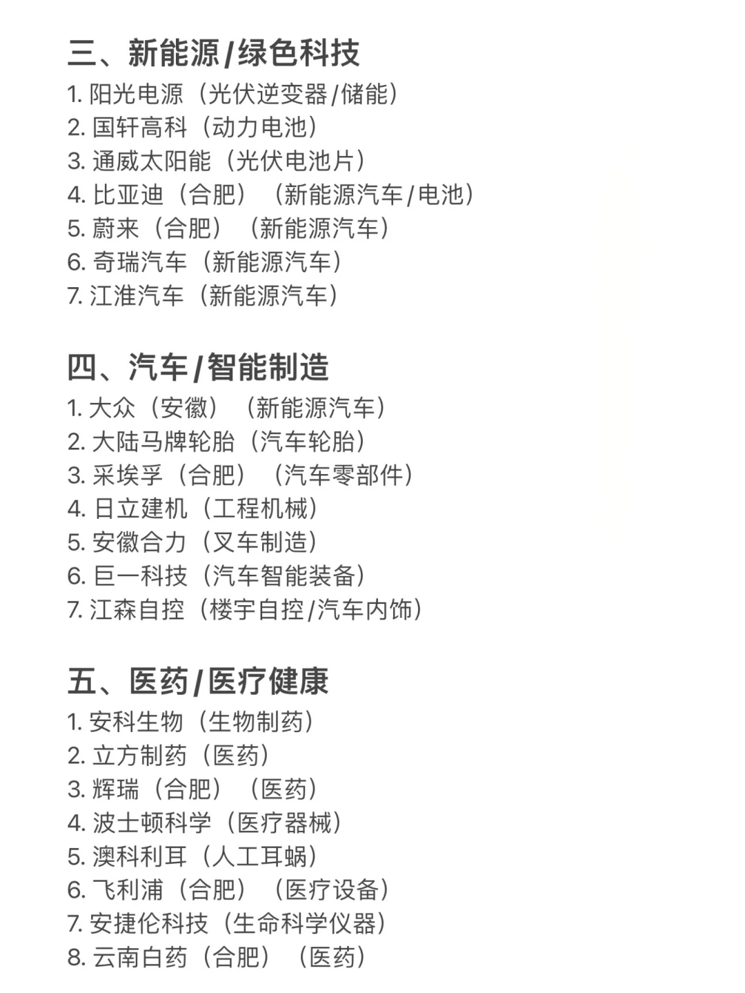 合肥值得去的头部企业