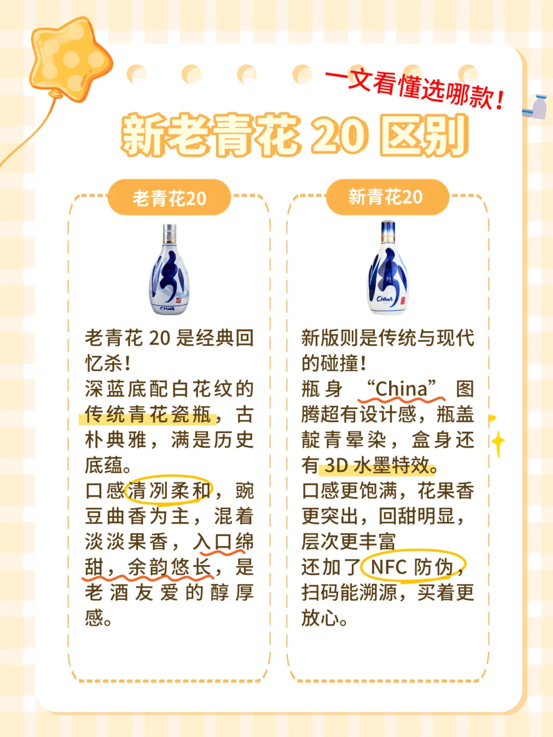 新老青花 20 区别｜一文看懂选哪款?