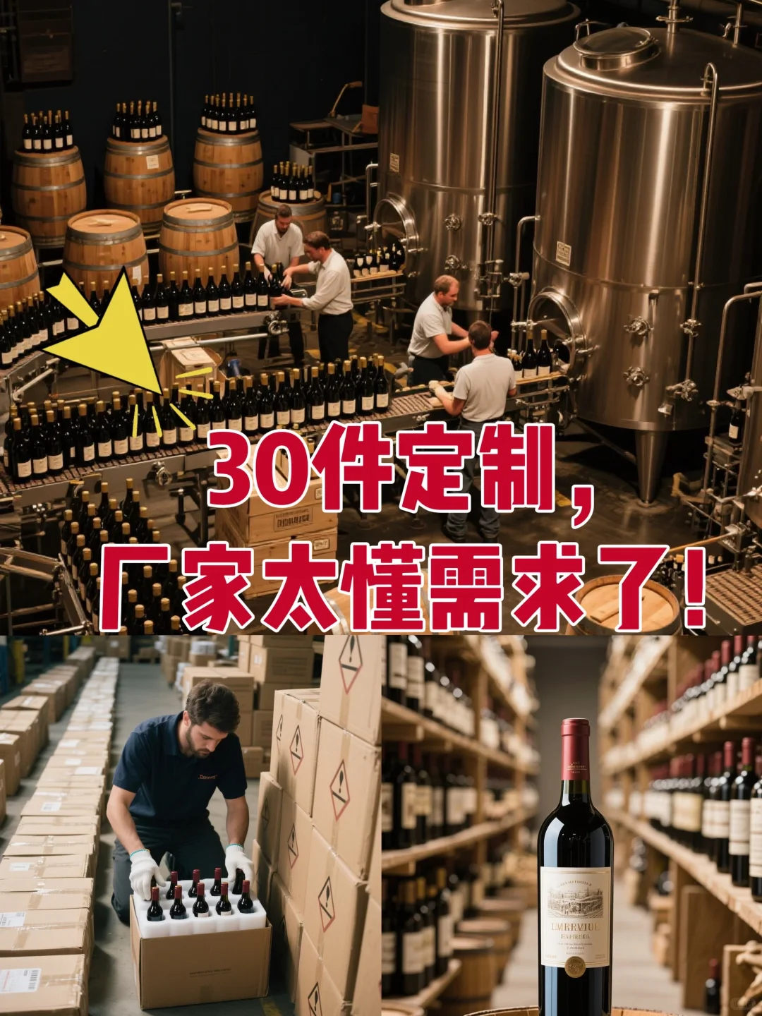 葡萄酒 30 件起定！源头厂太懂需求了