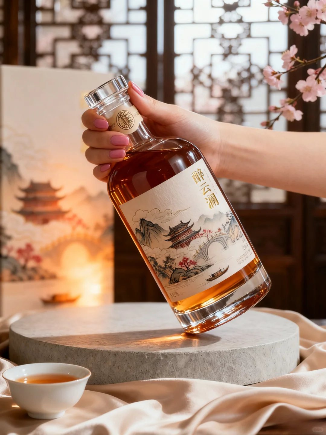 来唠唠我刚做完的「醉云涧」酒包装设计～