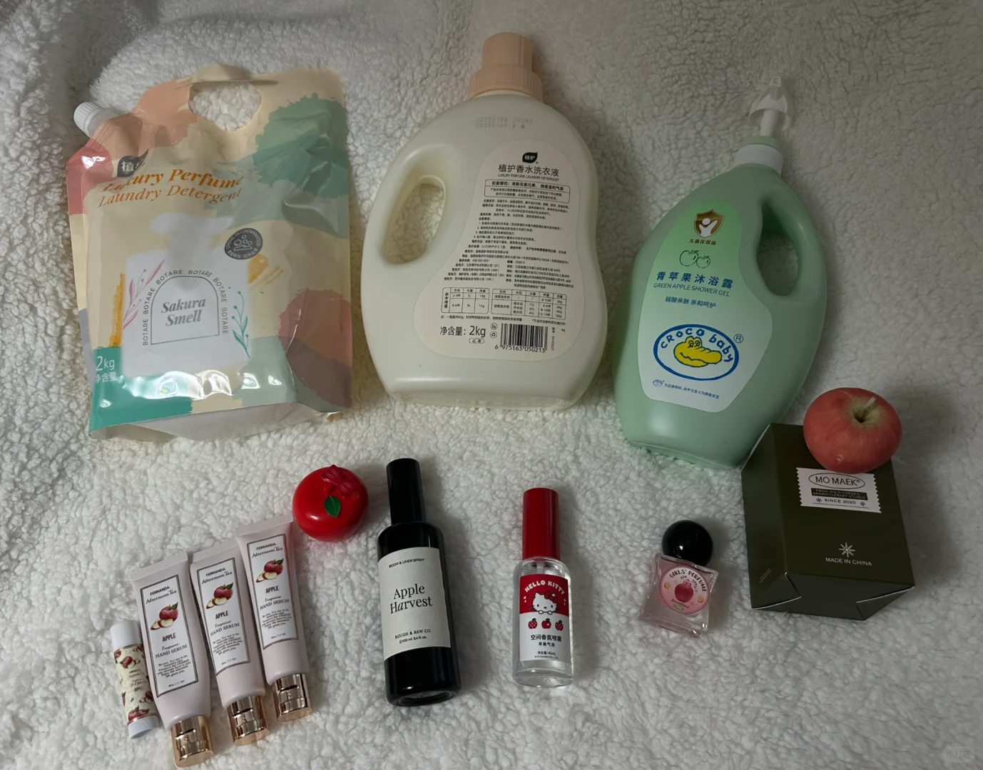 苹果味香型日用品测评