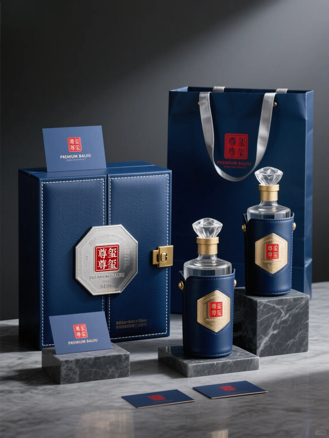 做出了一款客户很满意的酒水包装设计