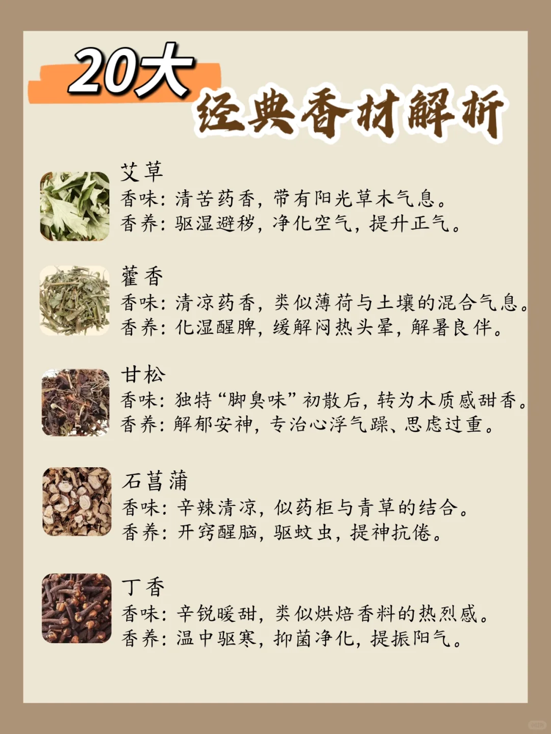 ? 一篇读懂 | 20大经典香材解析