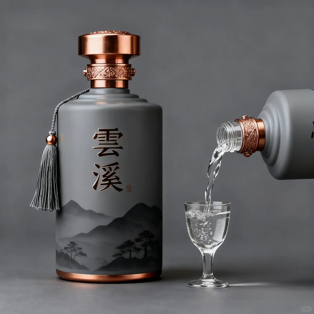 中式山水意境酒水包装设计～