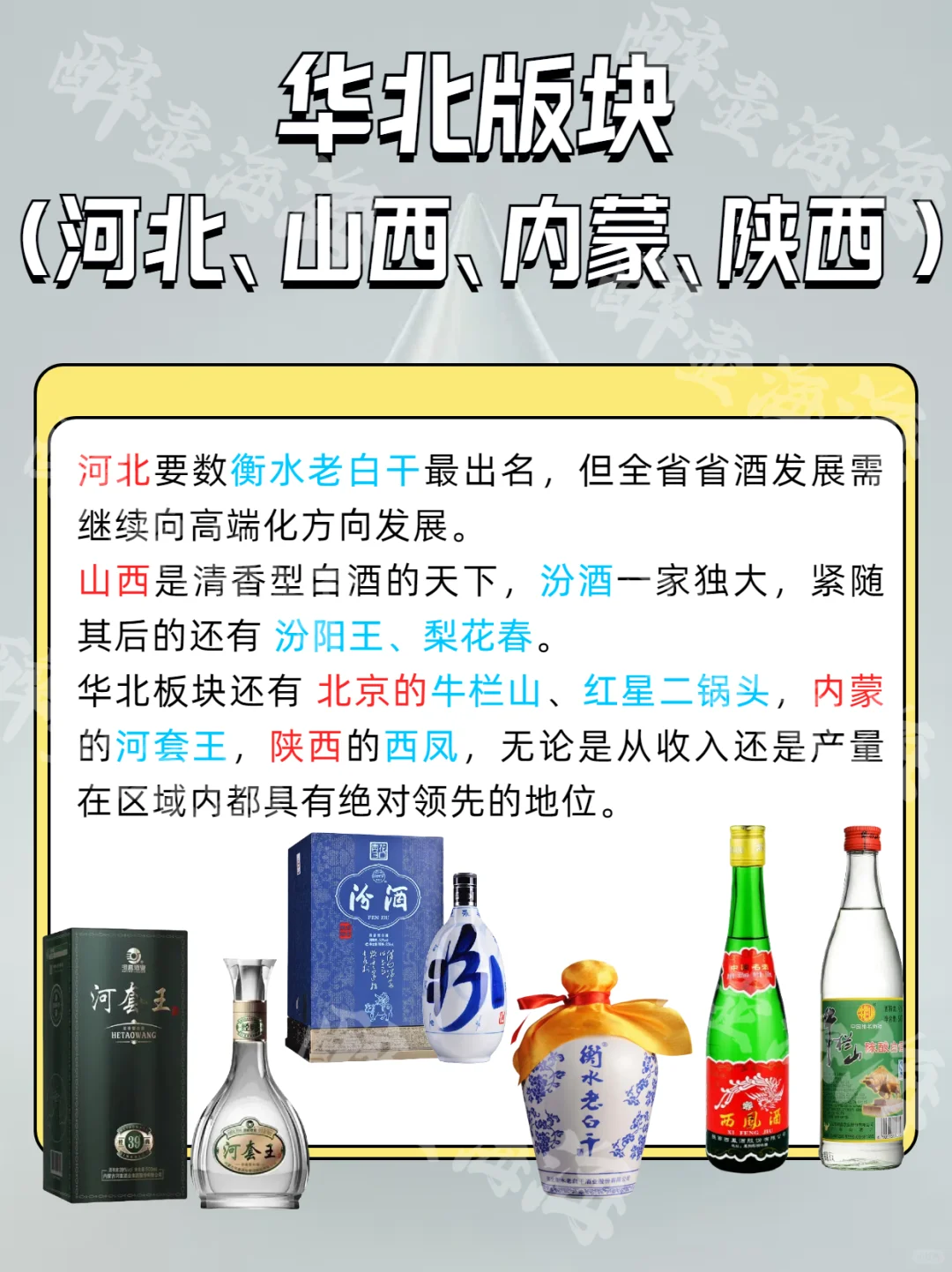 中国白酒地图—你都喝过哪些