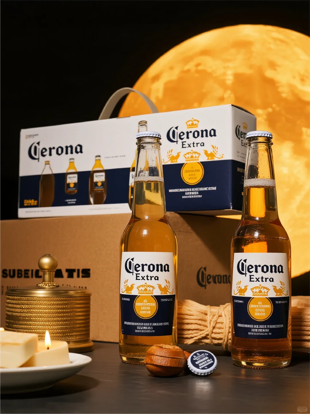 AIGC中秋节酒品类礼盒包装风格探究