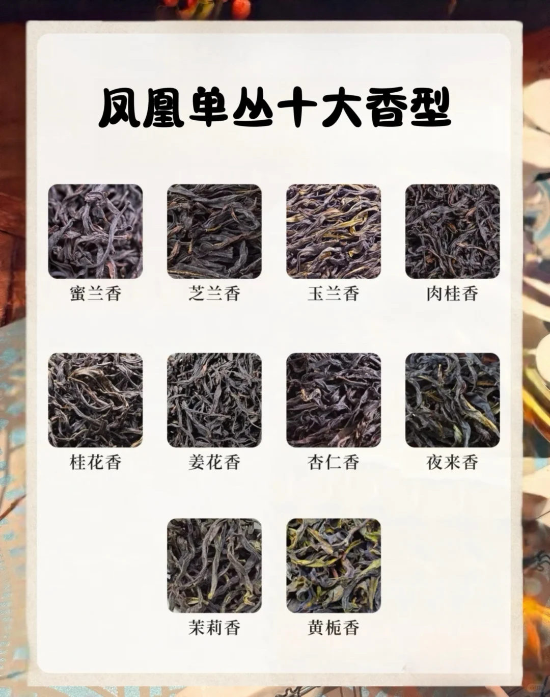 凤凰单丛十大香型?你知道哪几款呢??