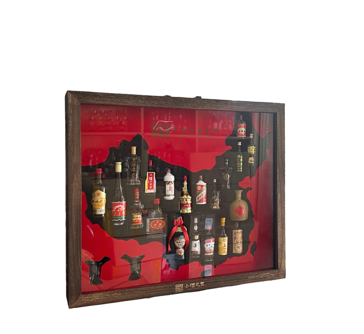 全年热销的白酒礼盒 地图版20支